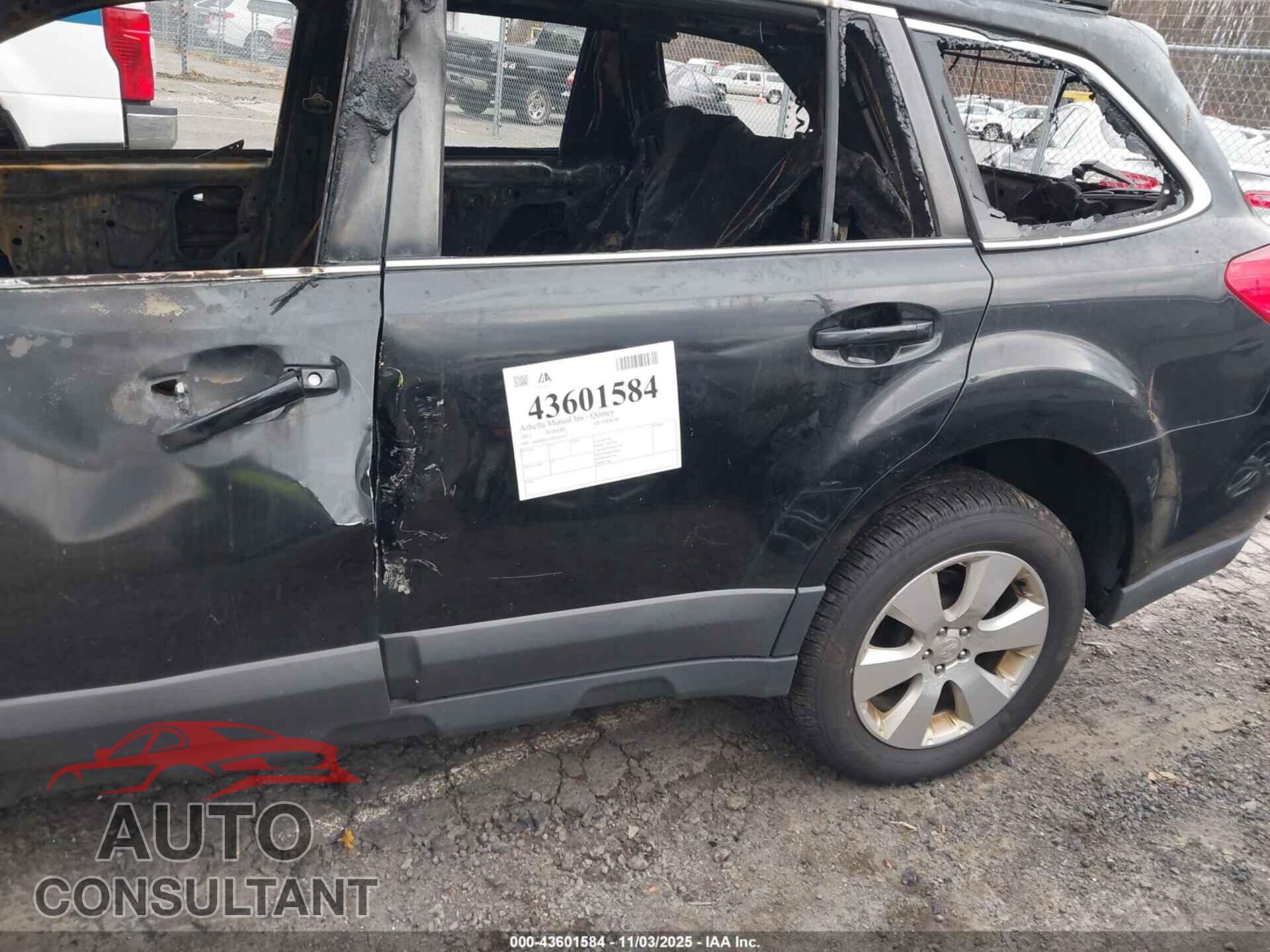 SUBARU OUTBACK 2011 - 4S4BRBCC0B3404543