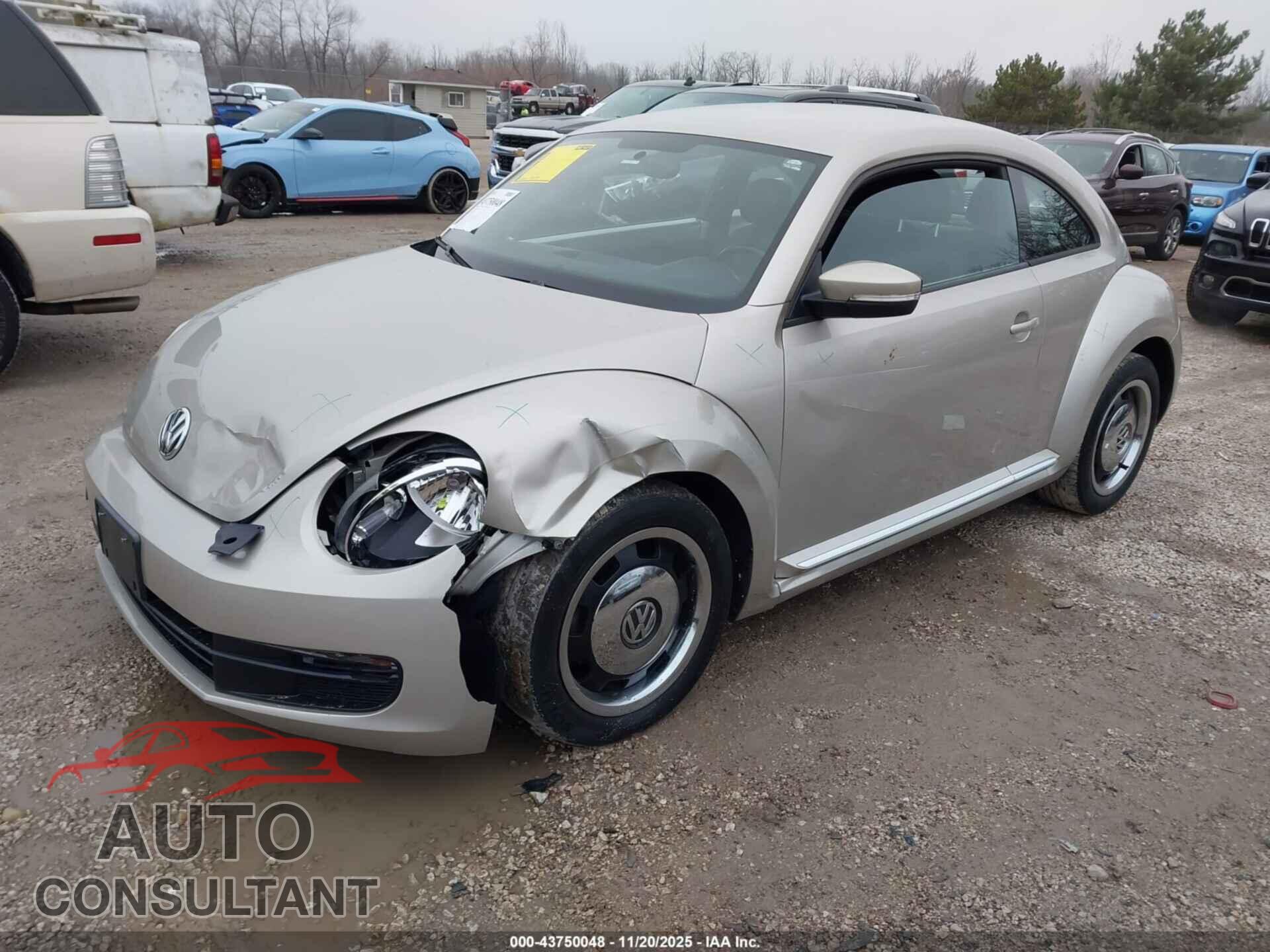 VOLKSWAGEN BEETLE 2012 - 3VWHP7AT9CM638701