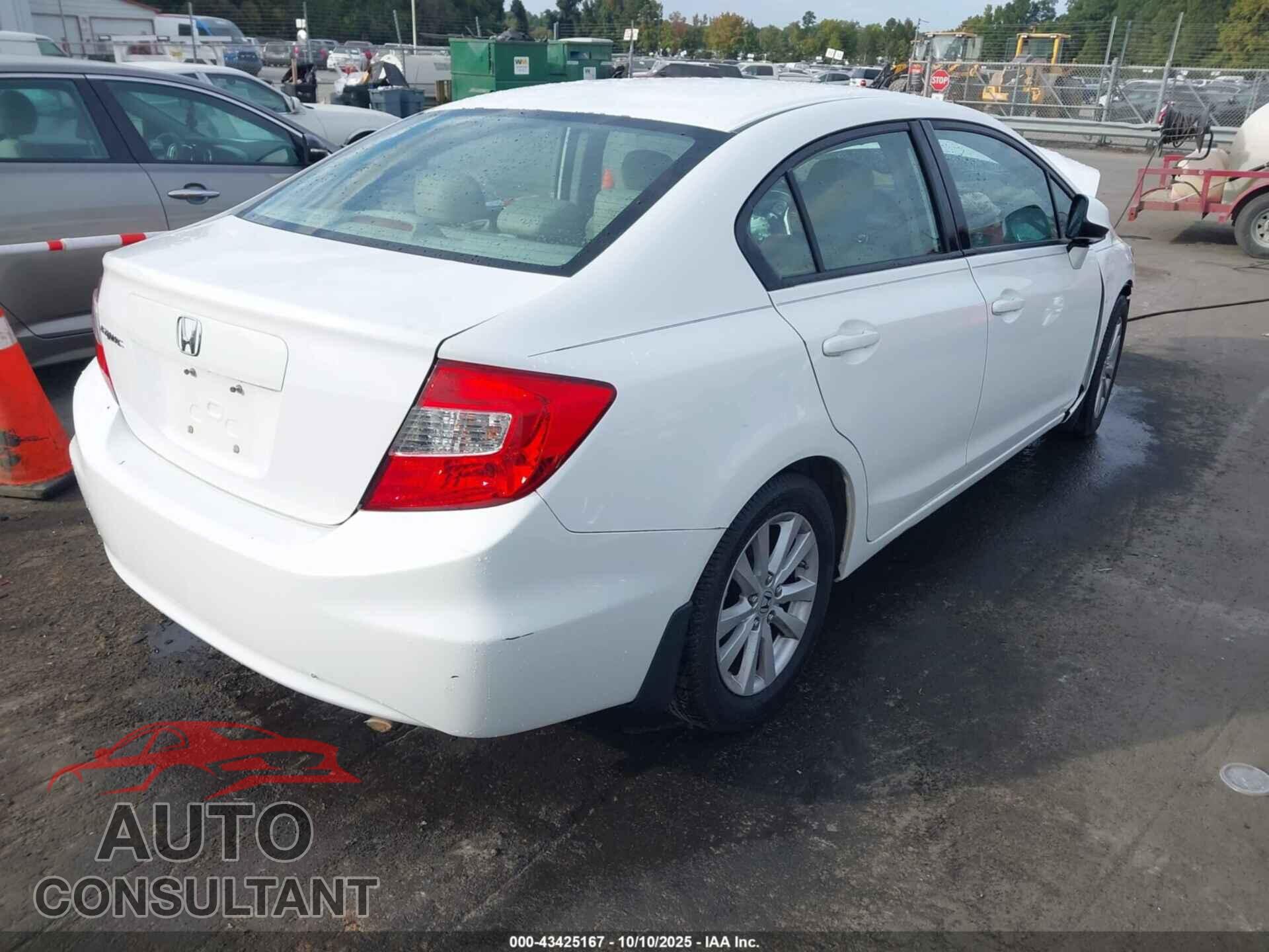HONDA CIVIC 2012 - 19XFB2F99CE047724