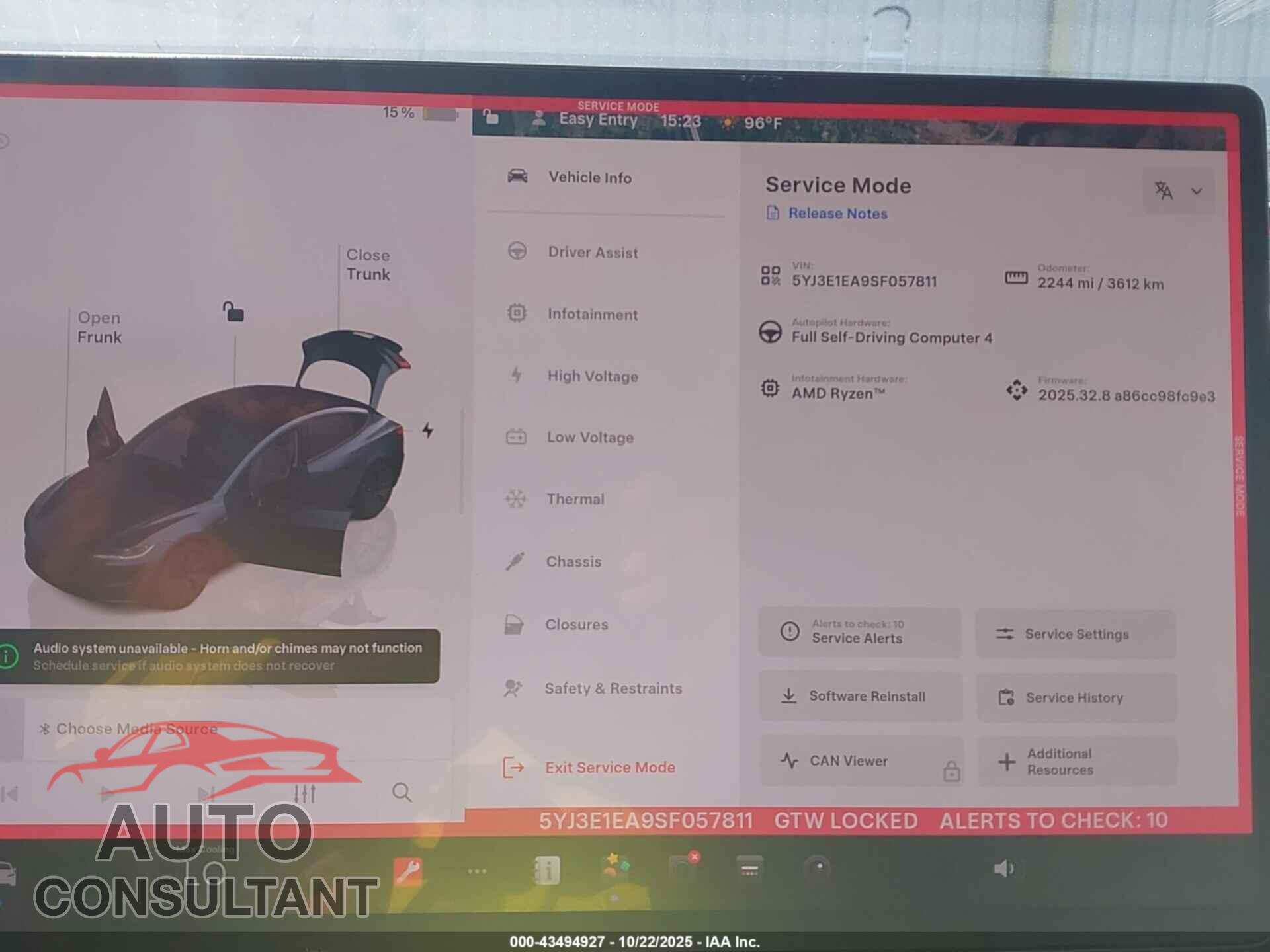 TESLA MODEL 3 2025 - 5YJ3E1EA9SF057811