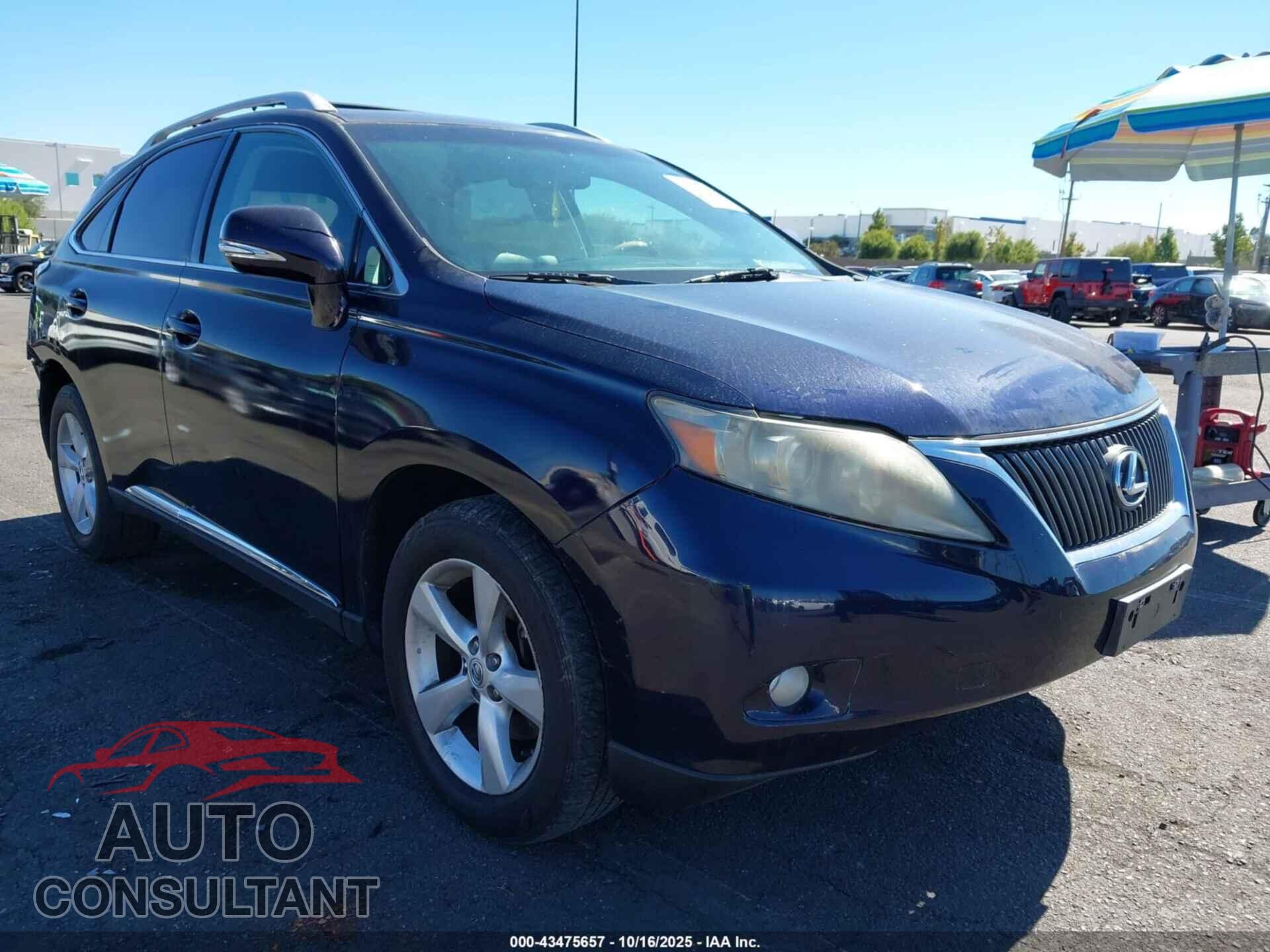 LEXUS RX 350 2010 - 2T2BK1BA4AC040633