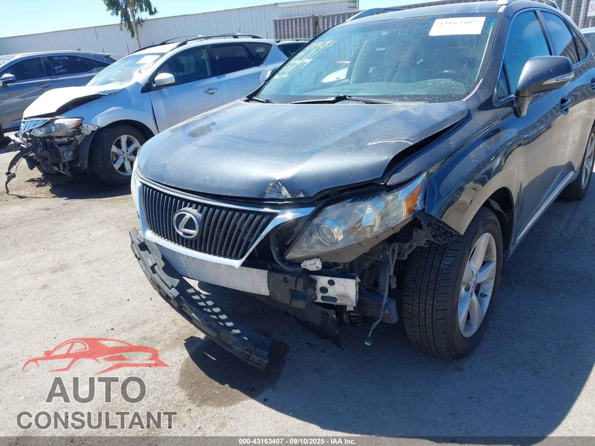 LEXUS RX 350 2010 - 2T2BK1BA0AC013882