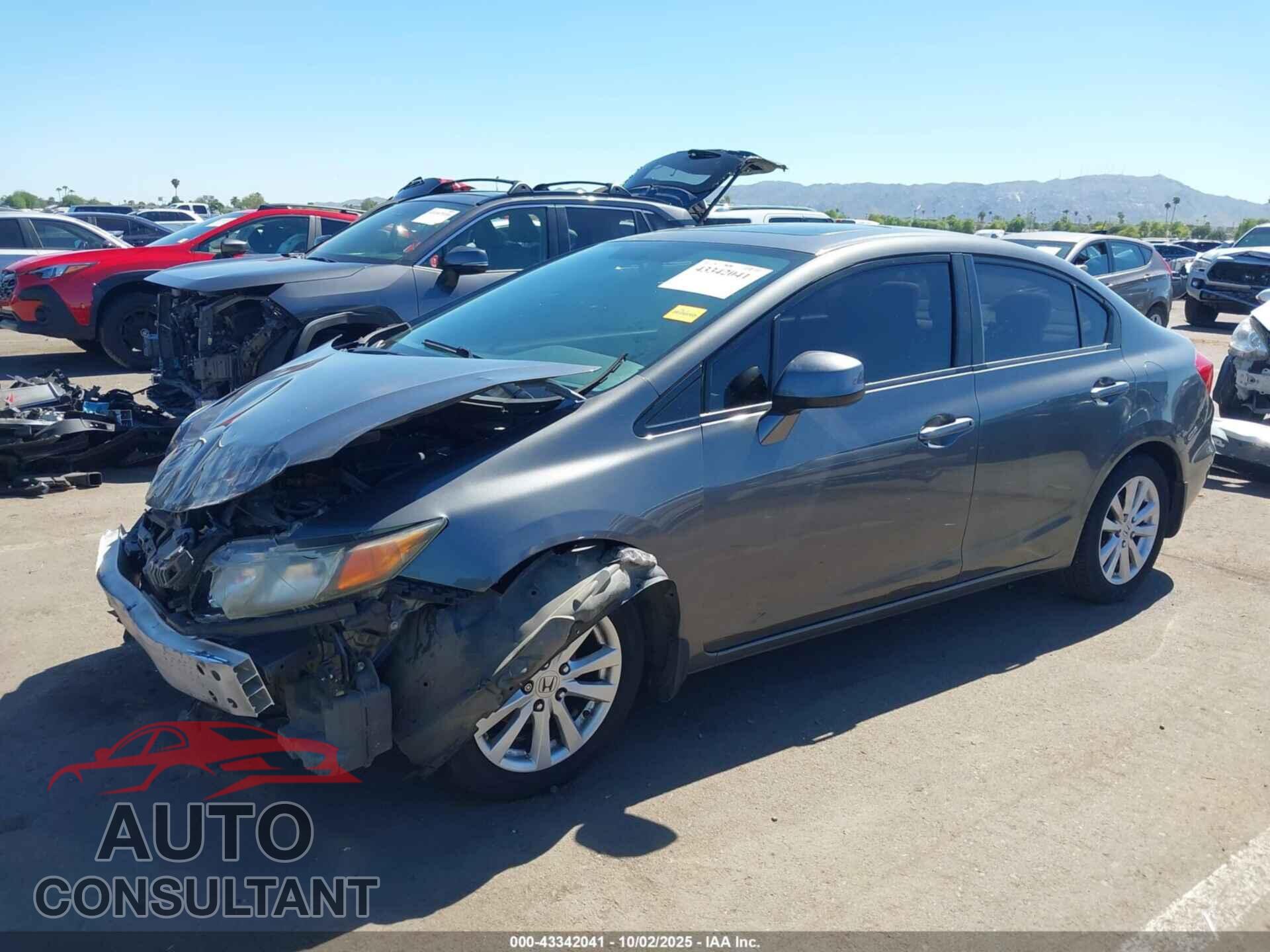 HONDA CIVIC 2012 - 2HGFB2F85CH601256