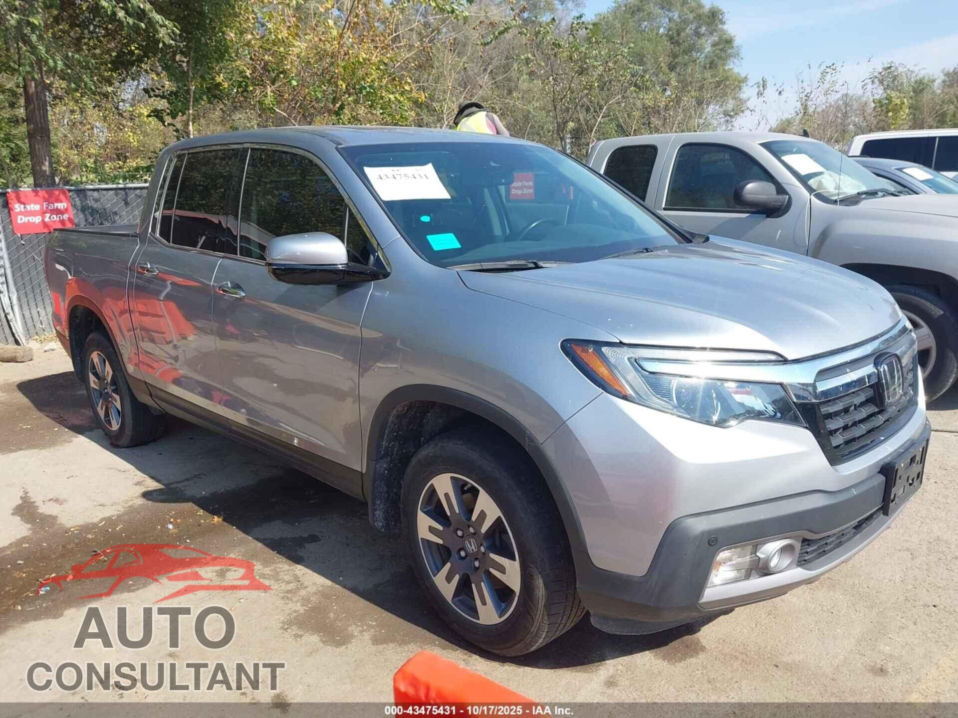 HONDA RIDGELINE 2017 - 5FPYK3F71HB039137