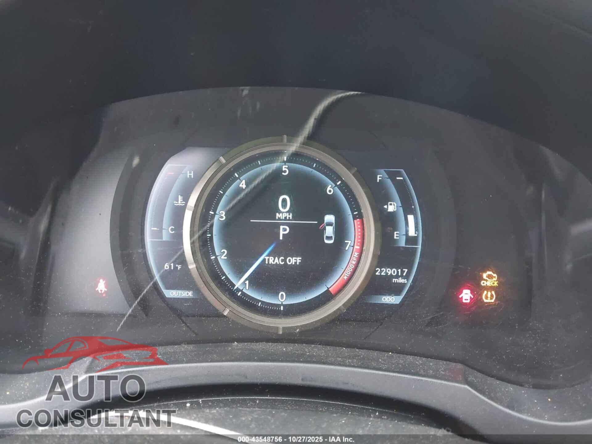 LEXUS IS 250 2014 - JTHBF1D23E5013164