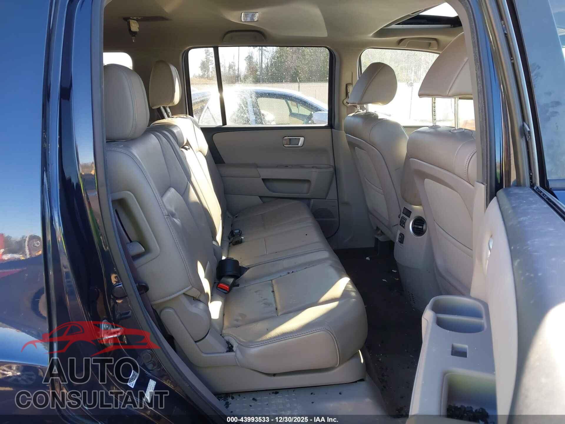 HONDA PILOT 2012 - 5FNYF3H58CB037998