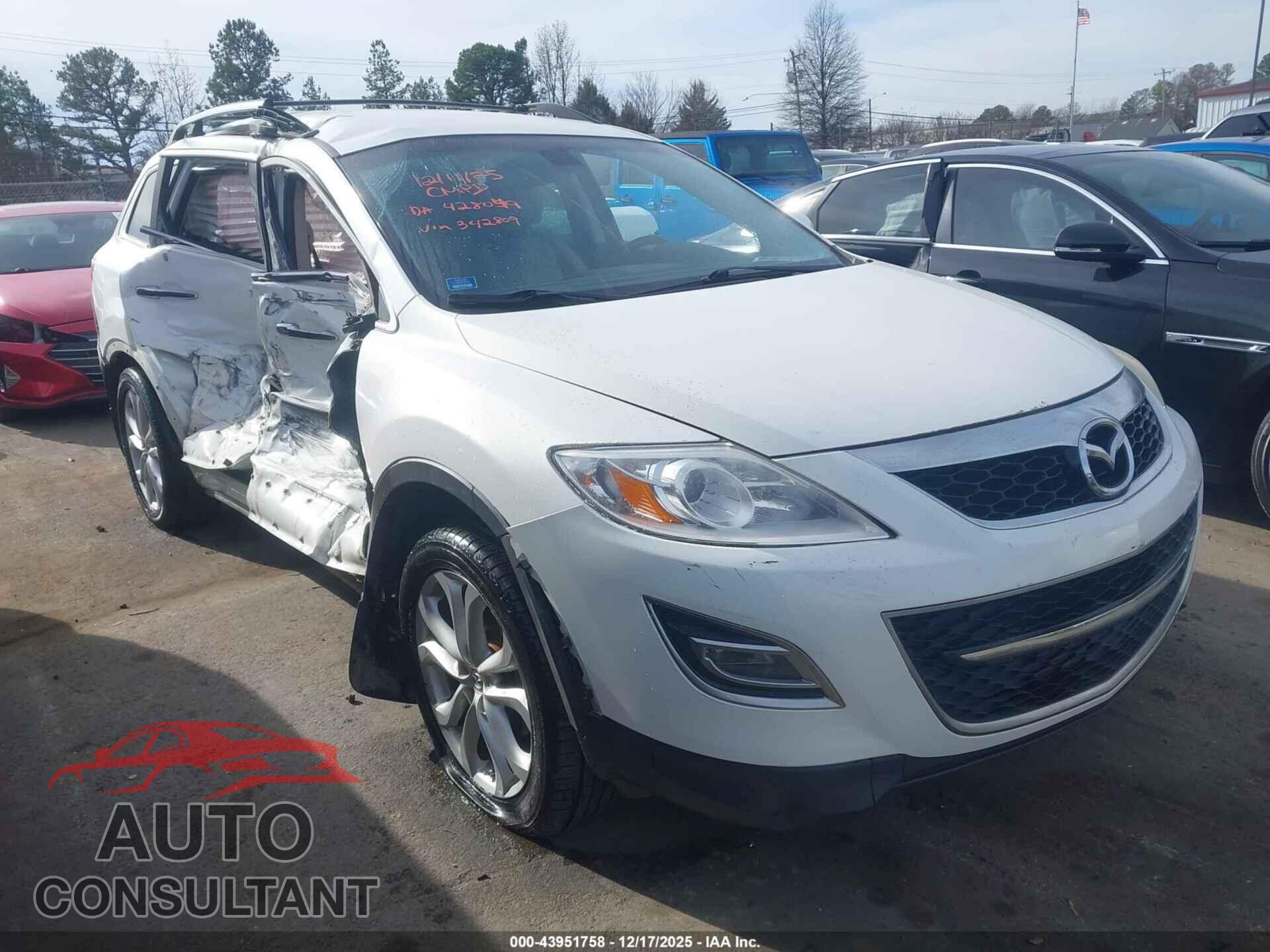 MAZDA CX-9 2012 - JM3TB3DA5C0342809