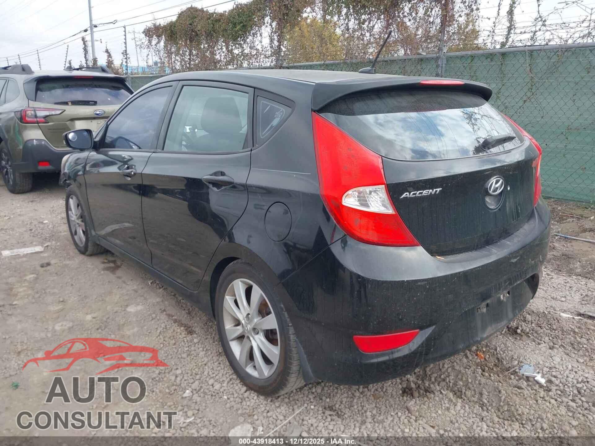 HYUNDAI ACCENT 2013 - KMHCU5AE7DU091450
