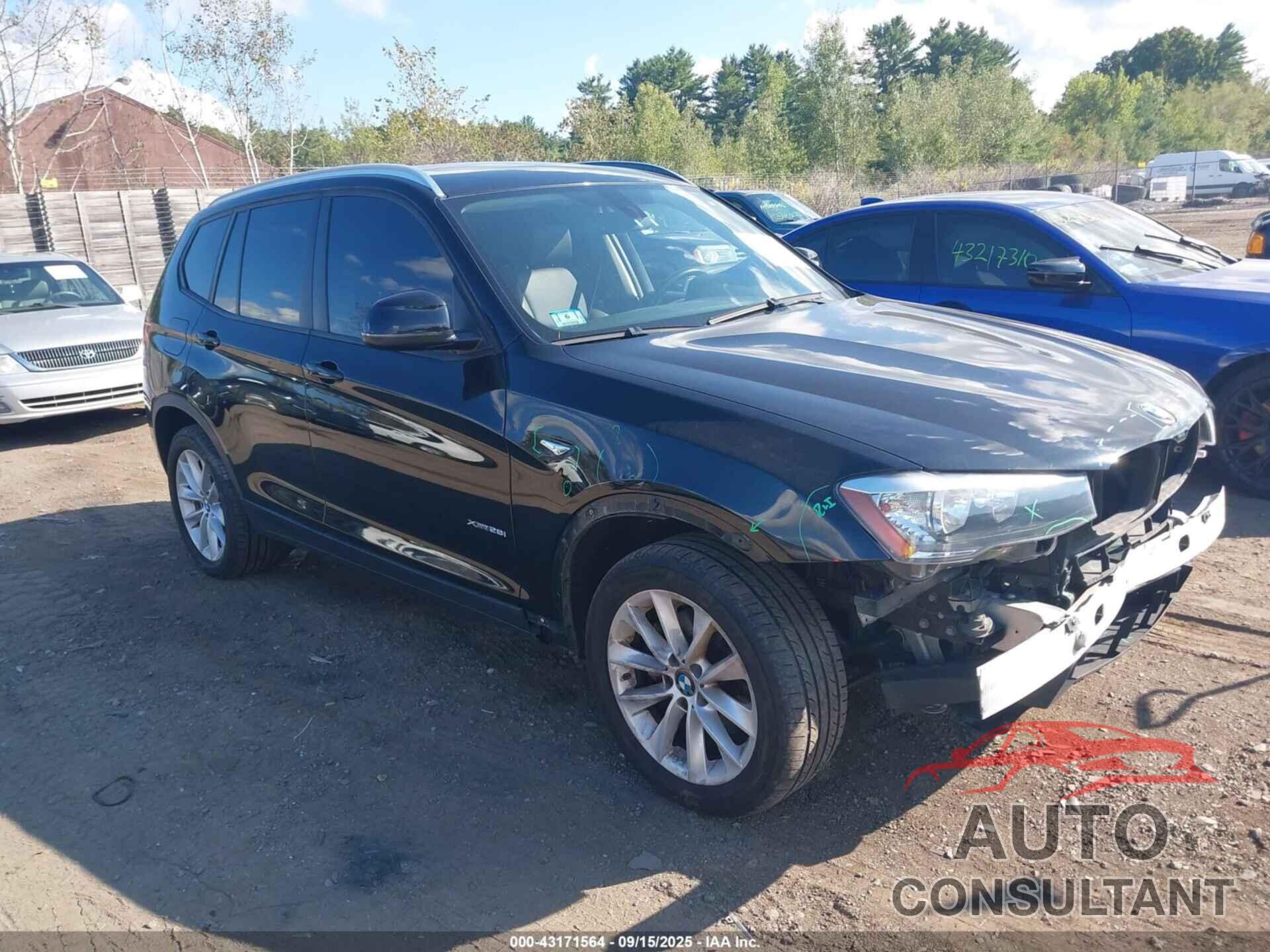 BMW X3 2015 - 5UXWX9C5XF0D54023