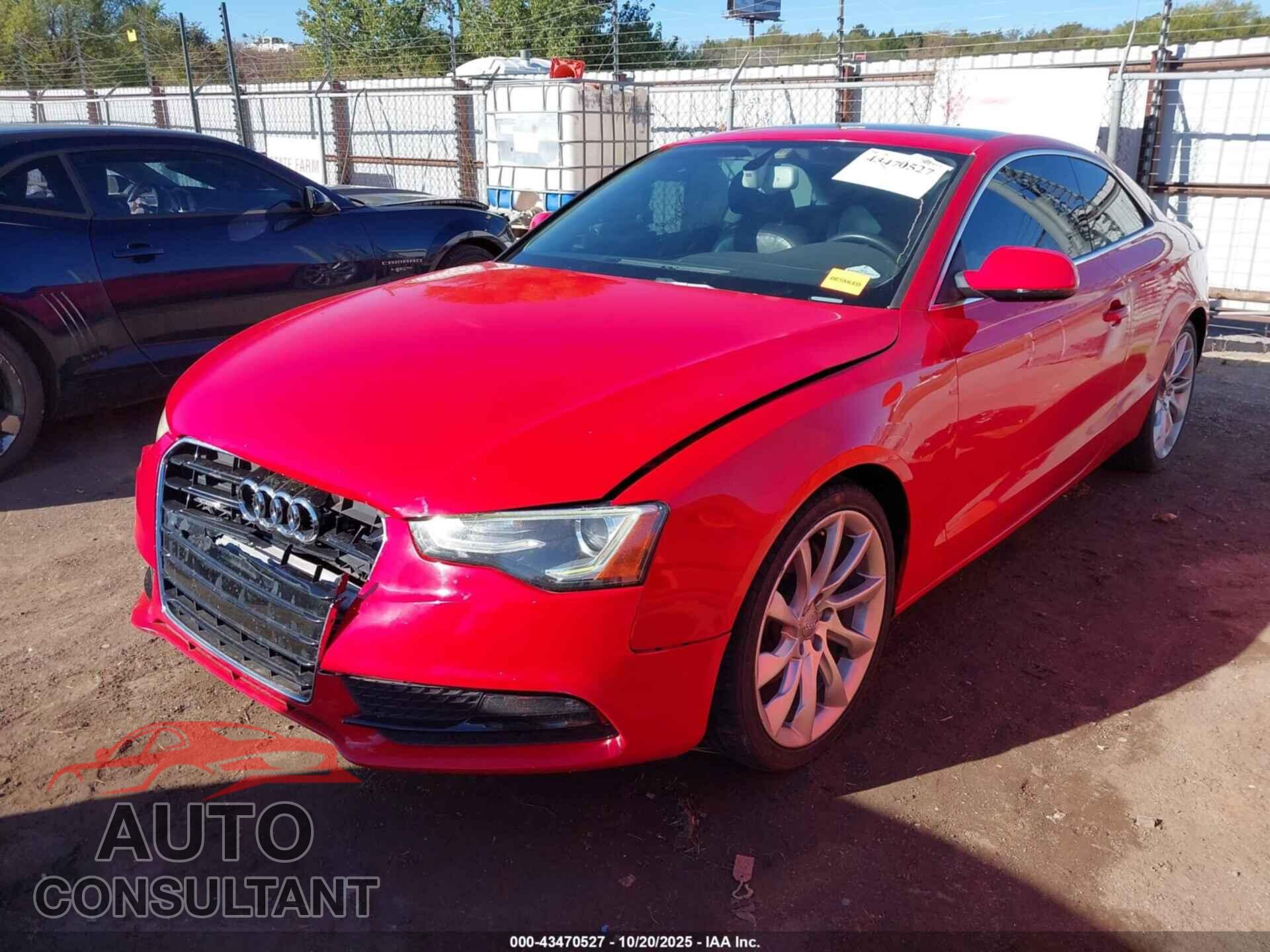 AUDI A5 2013 - WAULFAFR0DA022990