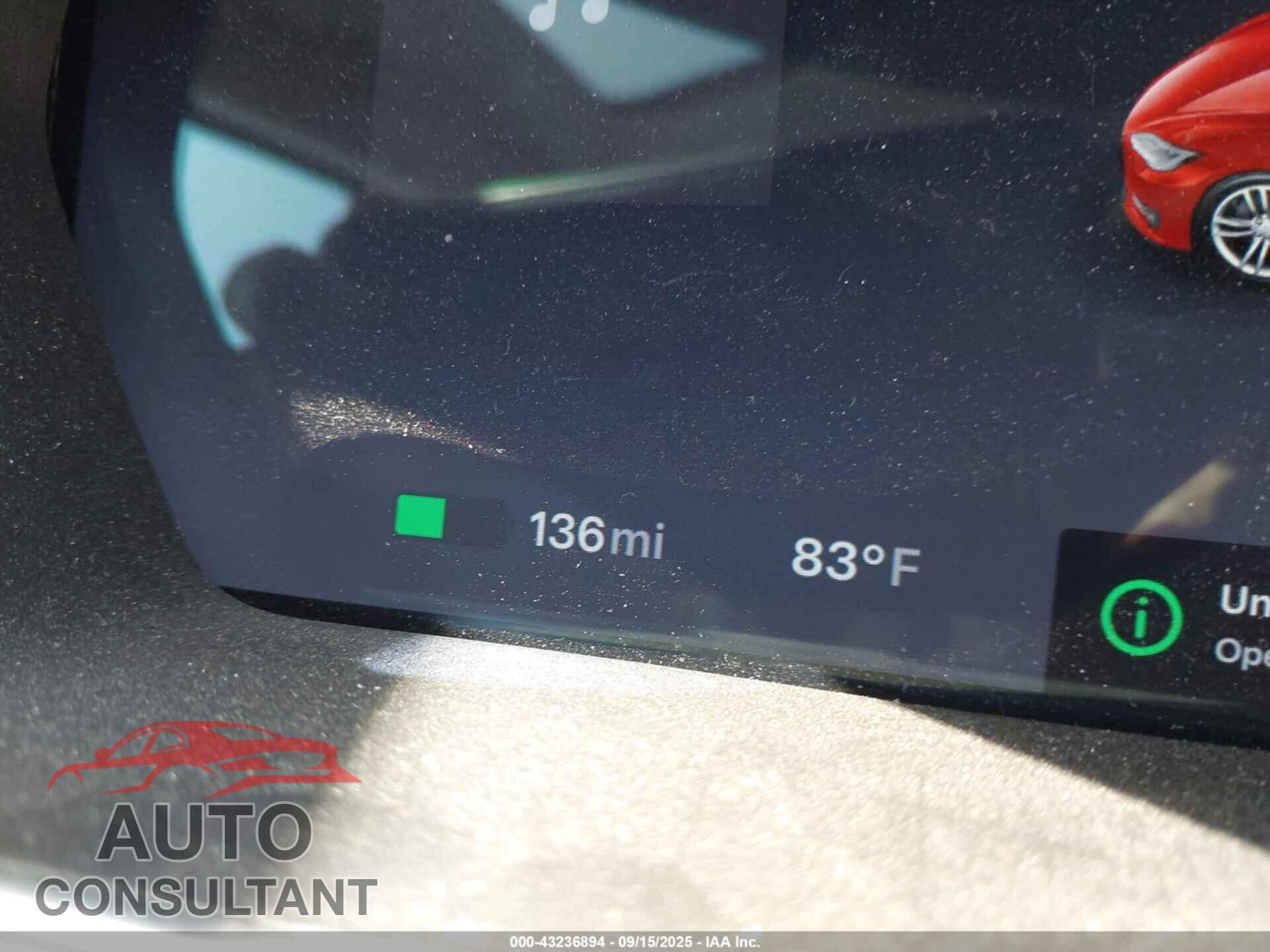 TESLA MODEL S 2013 - 5YJSA1DG3DFP21908