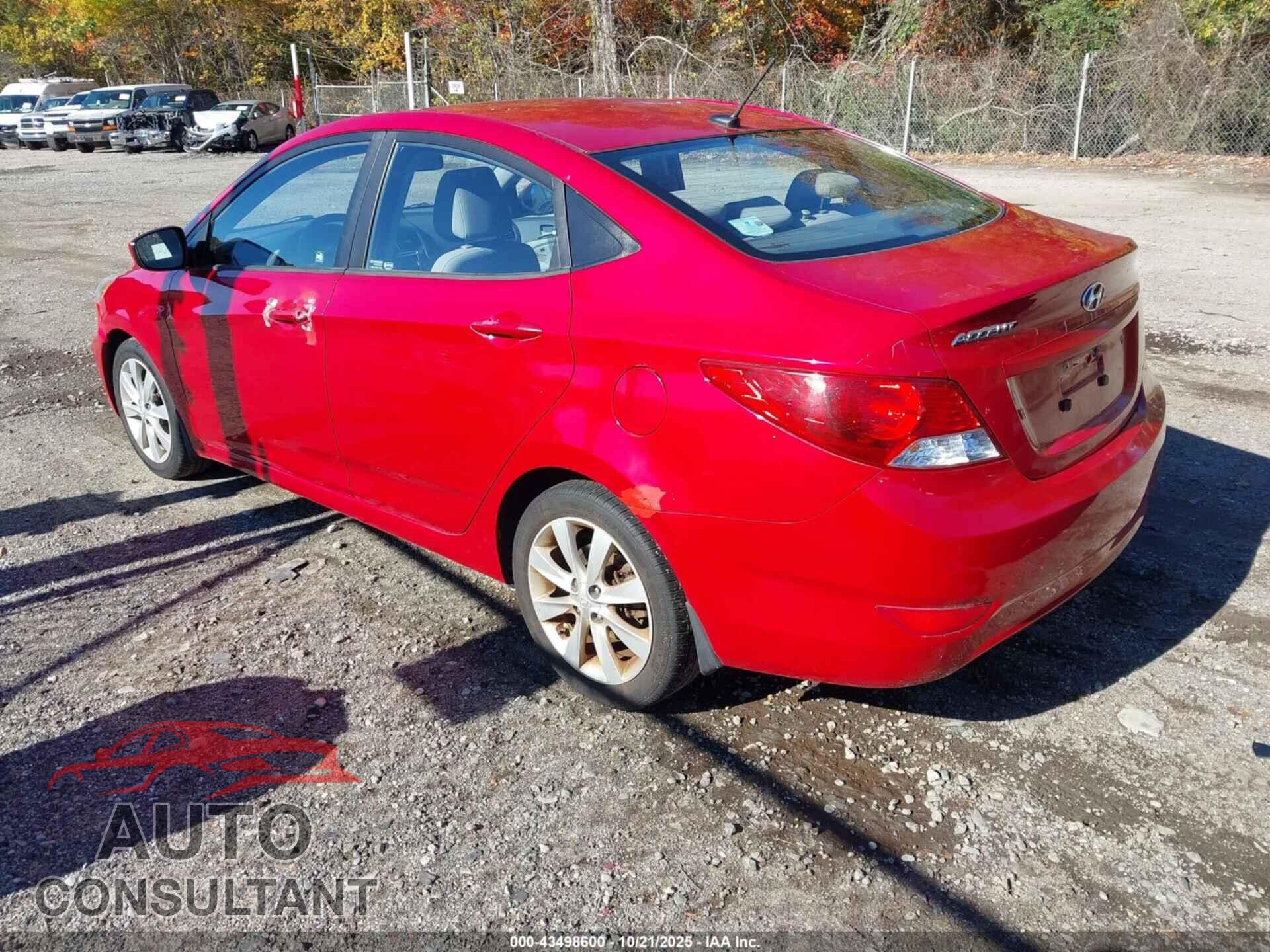 HYUNDAI ACCENT 2013 - KMHCU4AEXDU279373
