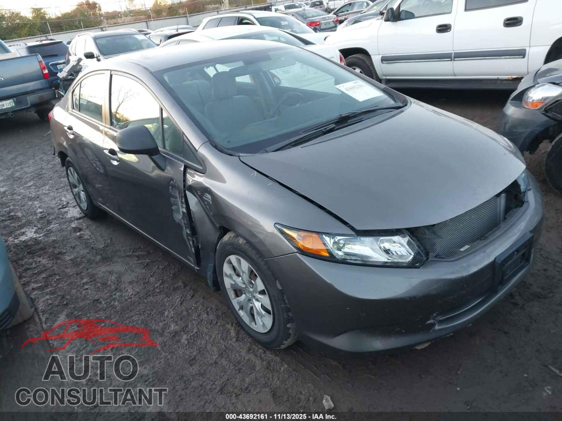 HONDA CIVIC 2012 - 19XFB2F53CE047621