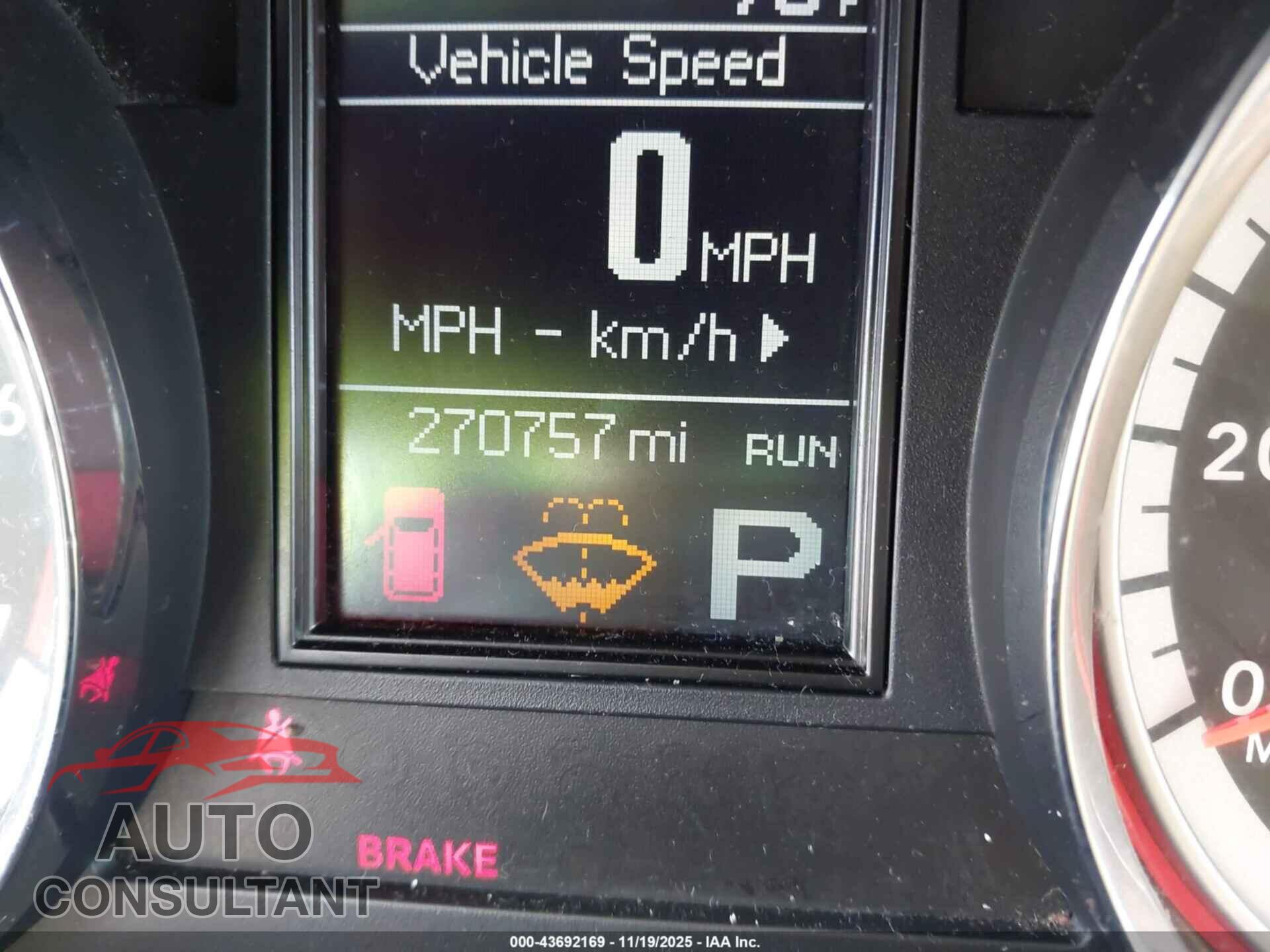 DODGE DURANGO 2011 - 1D4RD5GG3BC694991