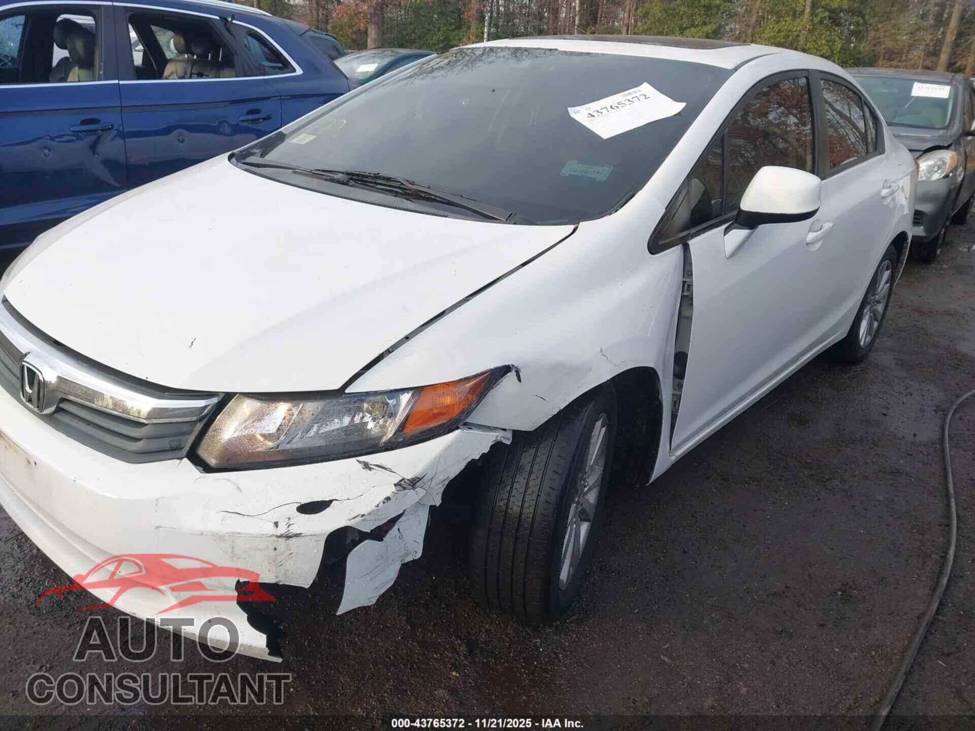 HONDA CIVIC 2012 - 2HGFB2F97CH554675