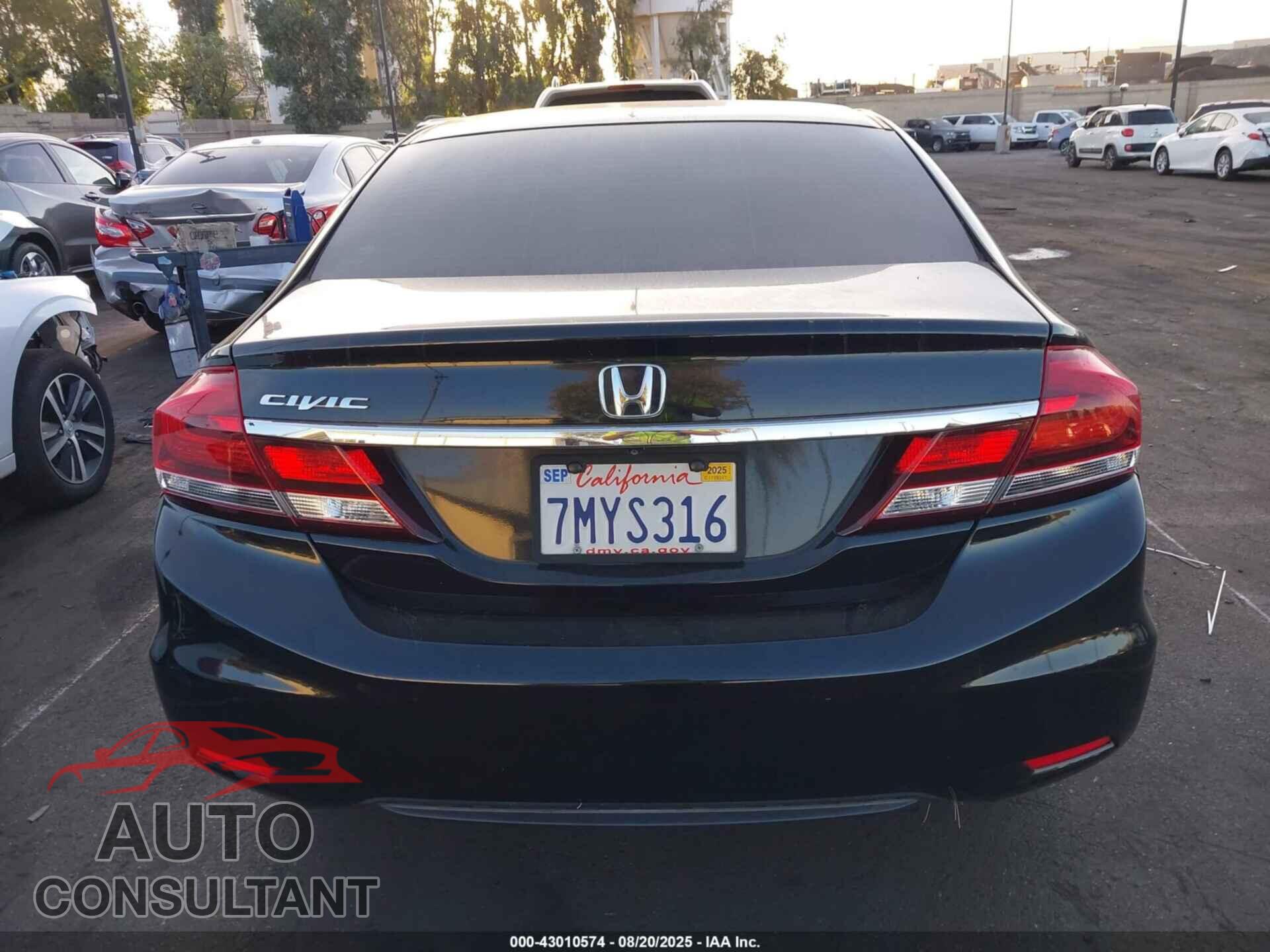 HONDA CIVIC 2015 - 2HGFB2F53FH551547