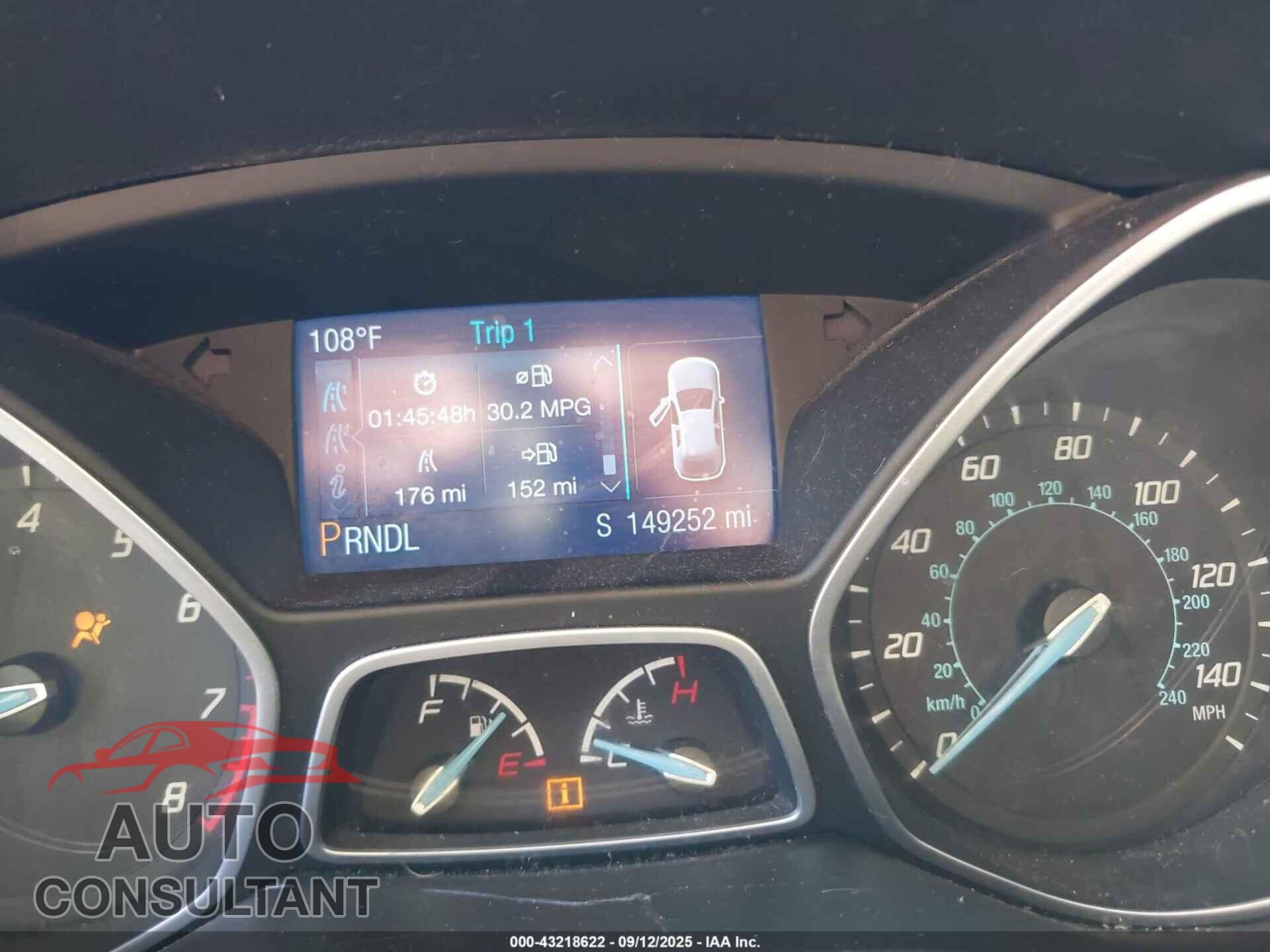 FORD FOCUS 2014 - 1FADP3F2XEL165962