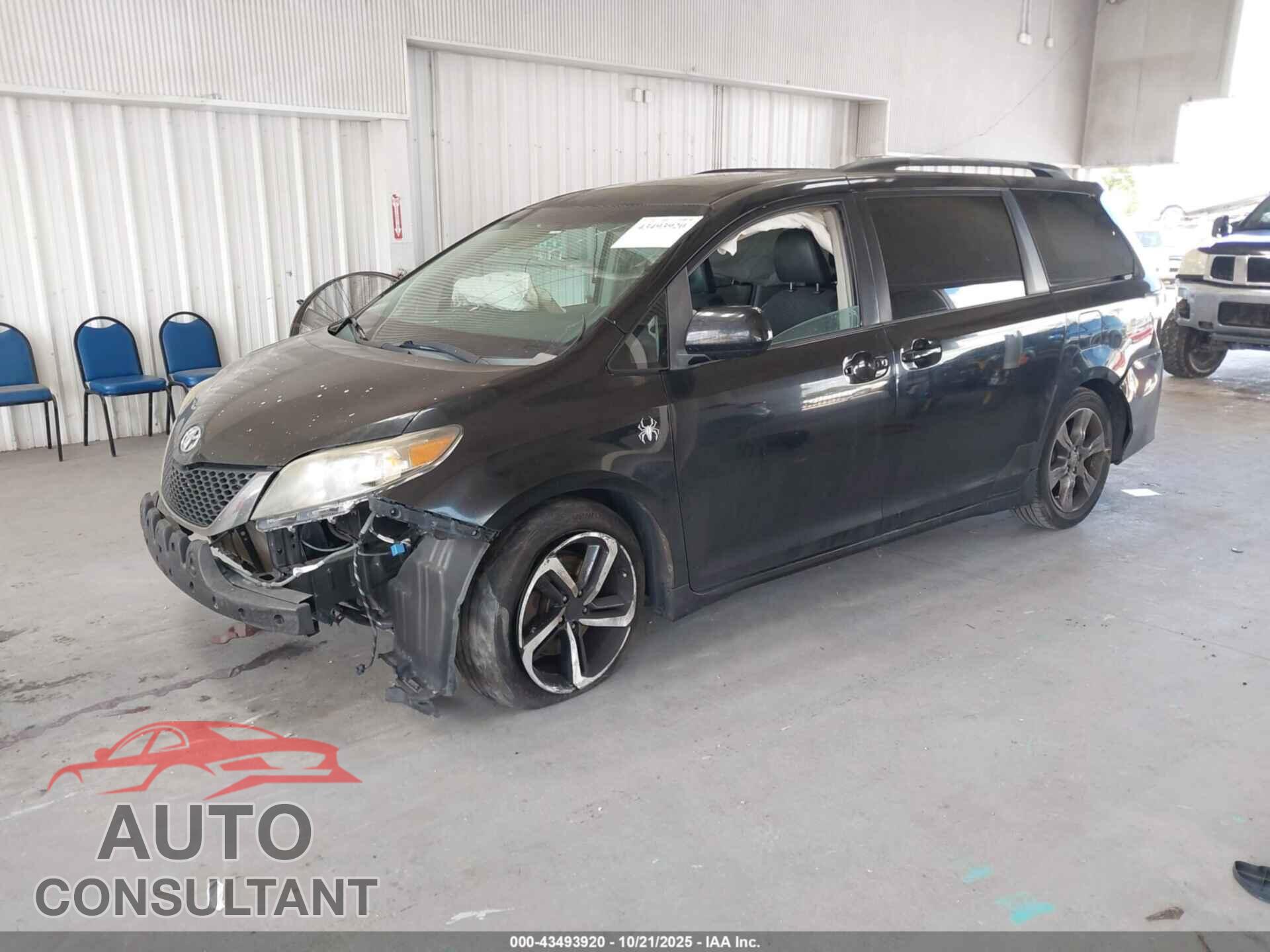 TOYOTA SIENNA 2012 - 5TDXK3DC8CS186645