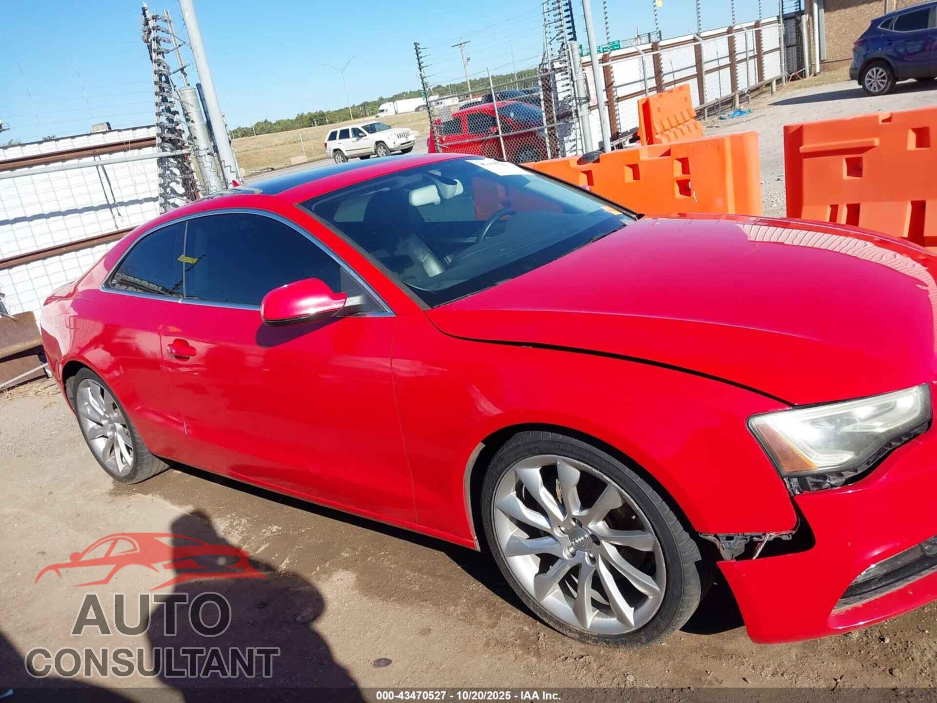 AUDI A5 2013 - WAULFAFR0DA022990
