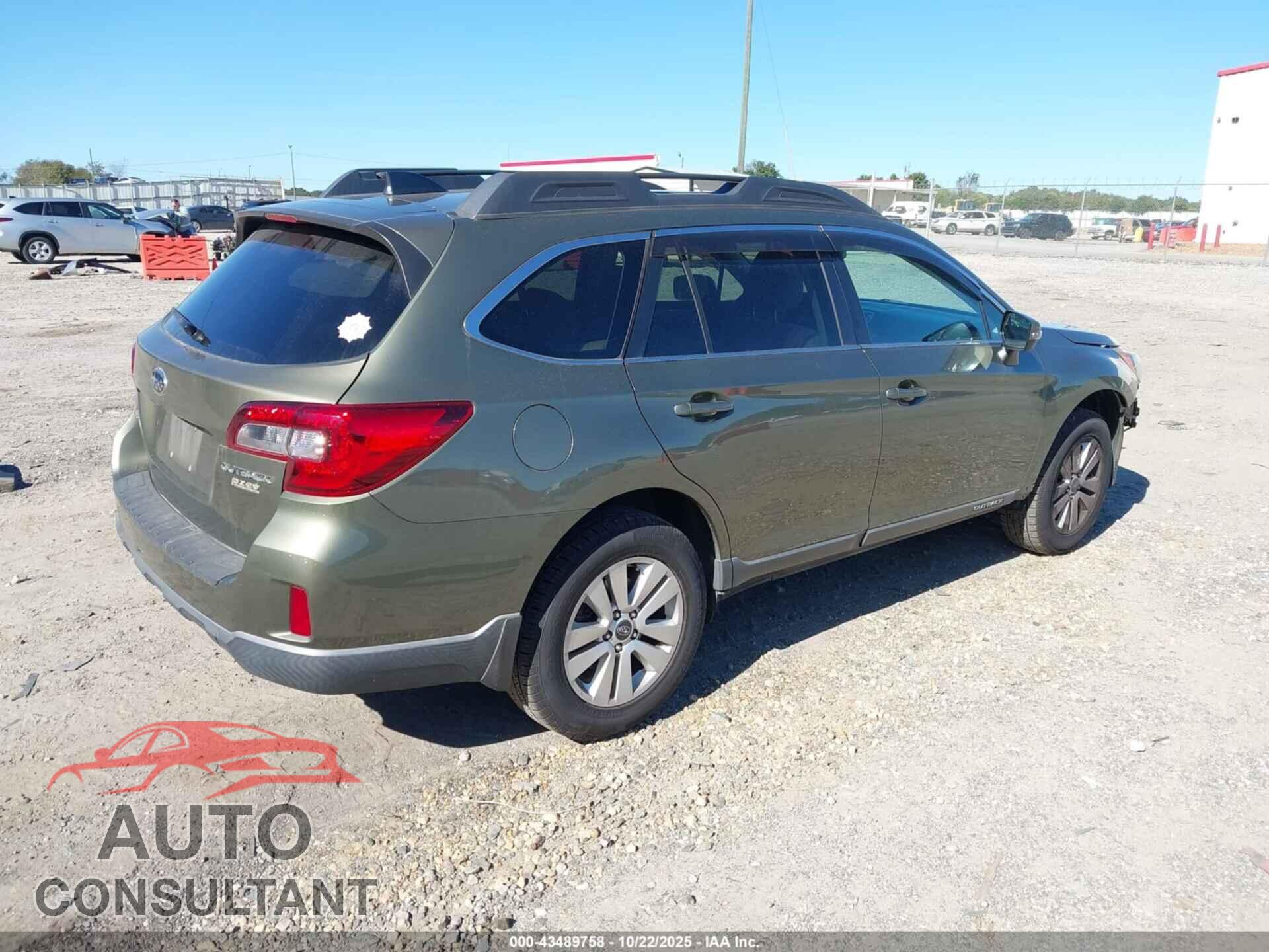 SUBARU OUTBACK 2017 - 4S4BSAHC6H3402179