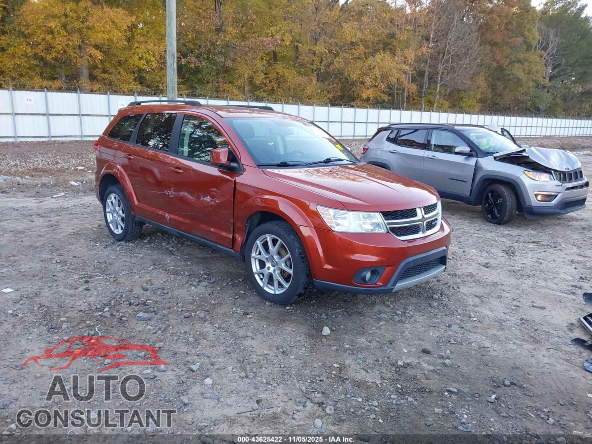 DODGE JOURNEY 2012 - 3C4PDCBG9CT238824