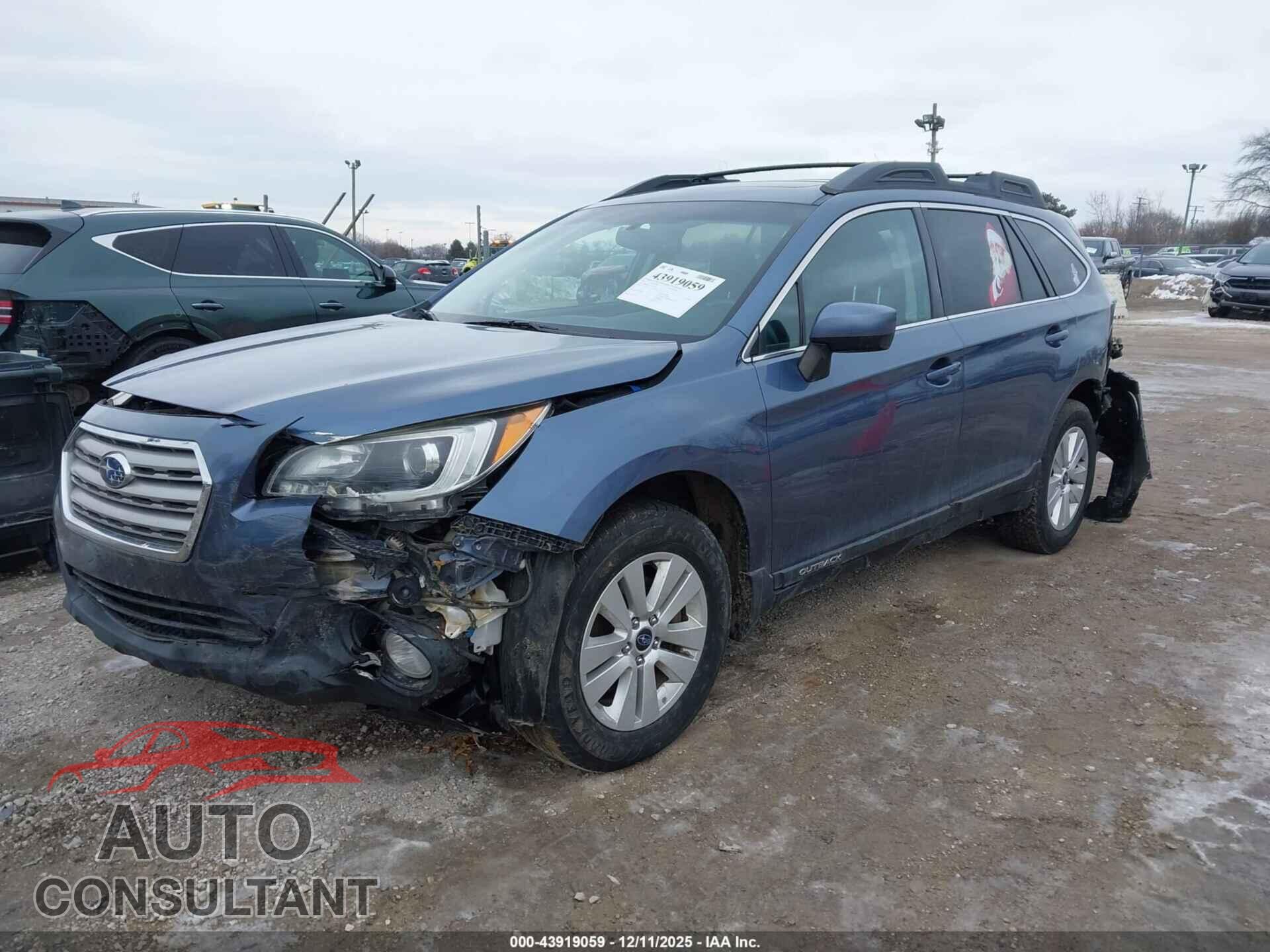 SUBARU OUTBACK 2016 - 4S4BSBDCXG3305559