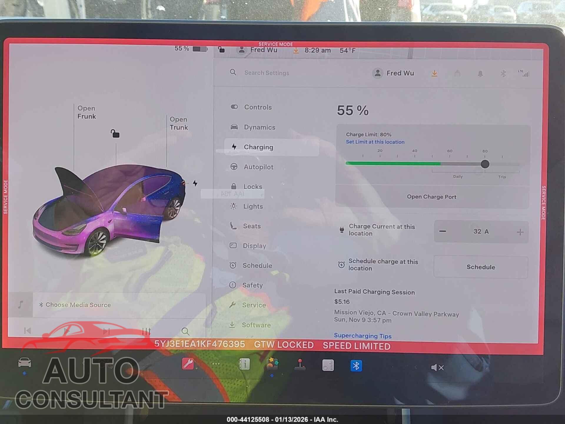 TESLA MODEL 3 2019 - 5YJ3E1EA1KF476395
