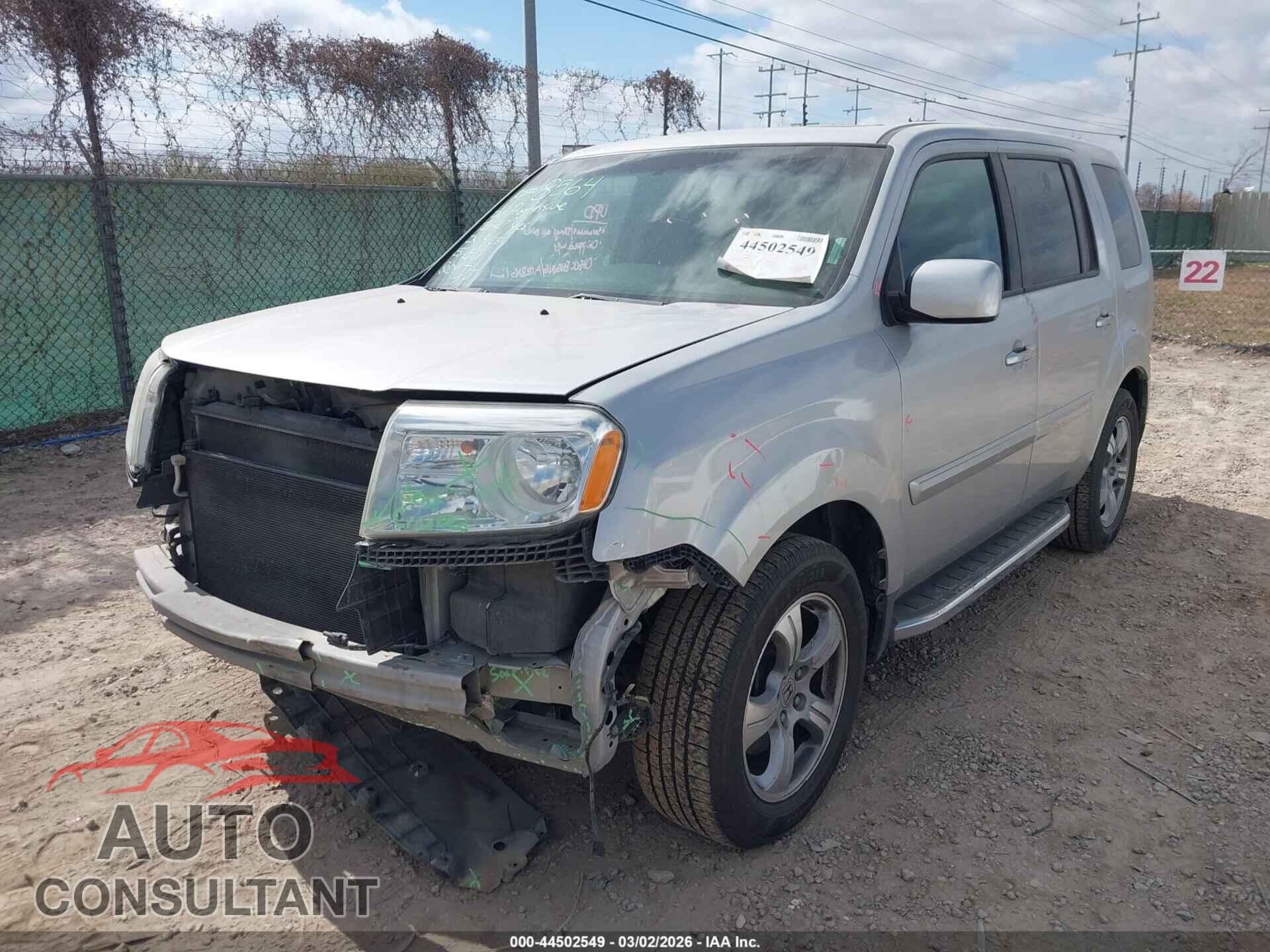 HONDA PILOT 2015 - 5FNYF3H72FB002170