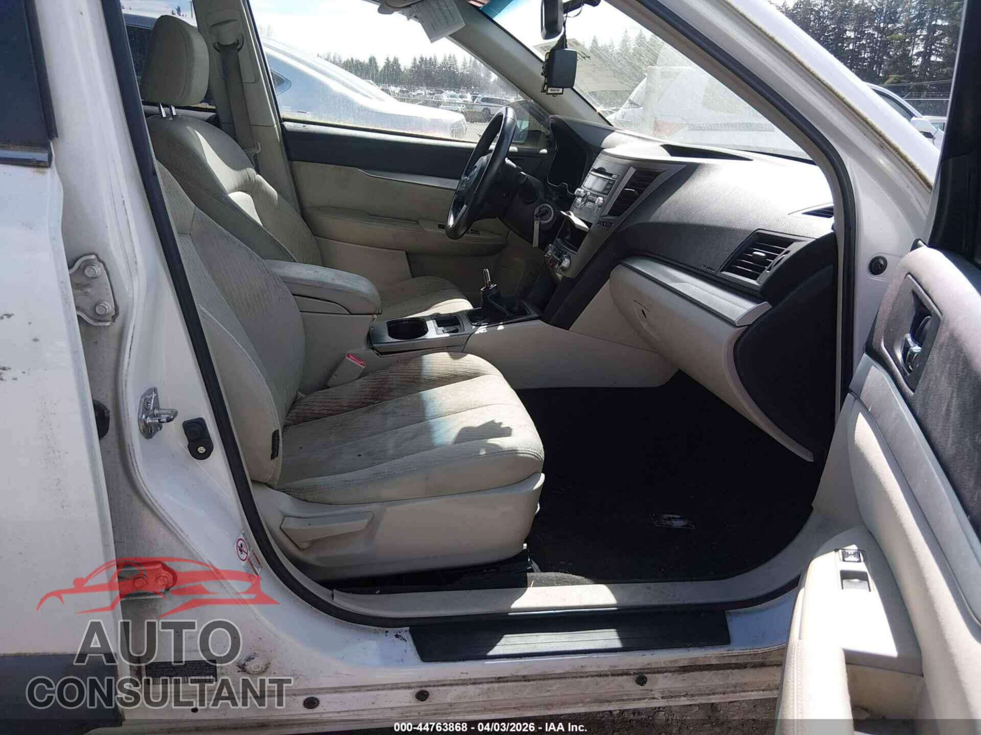 SUBARU OUTBACK 2010 - 4S4BRCCC6A1340623