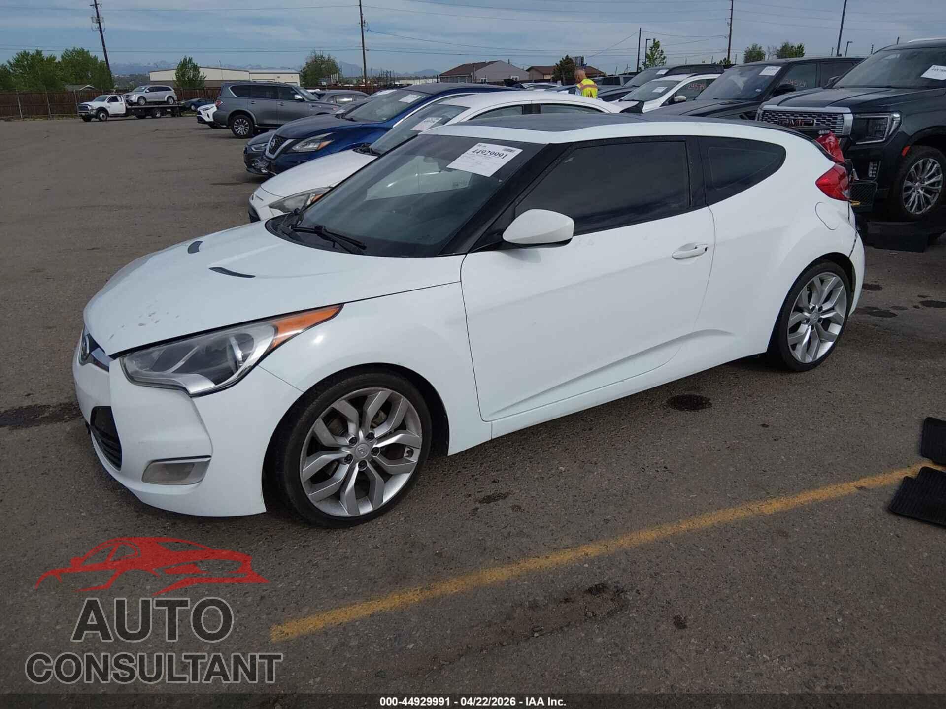 HYUNDAI VELOSTER 2012 - KMHTC6AD5CU071731