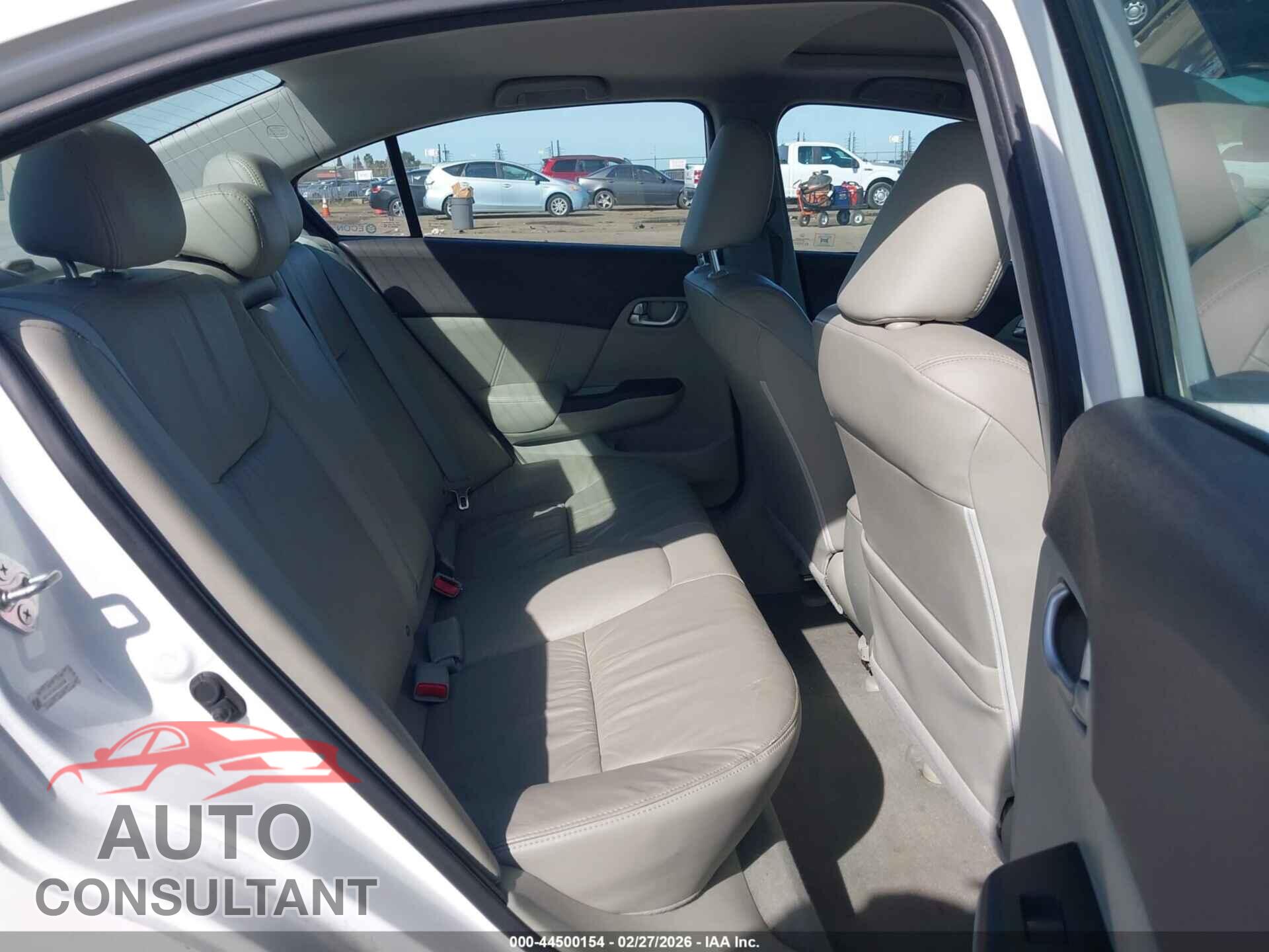 HONDA CIVIC 2012 - 19XFB2F95CE363198