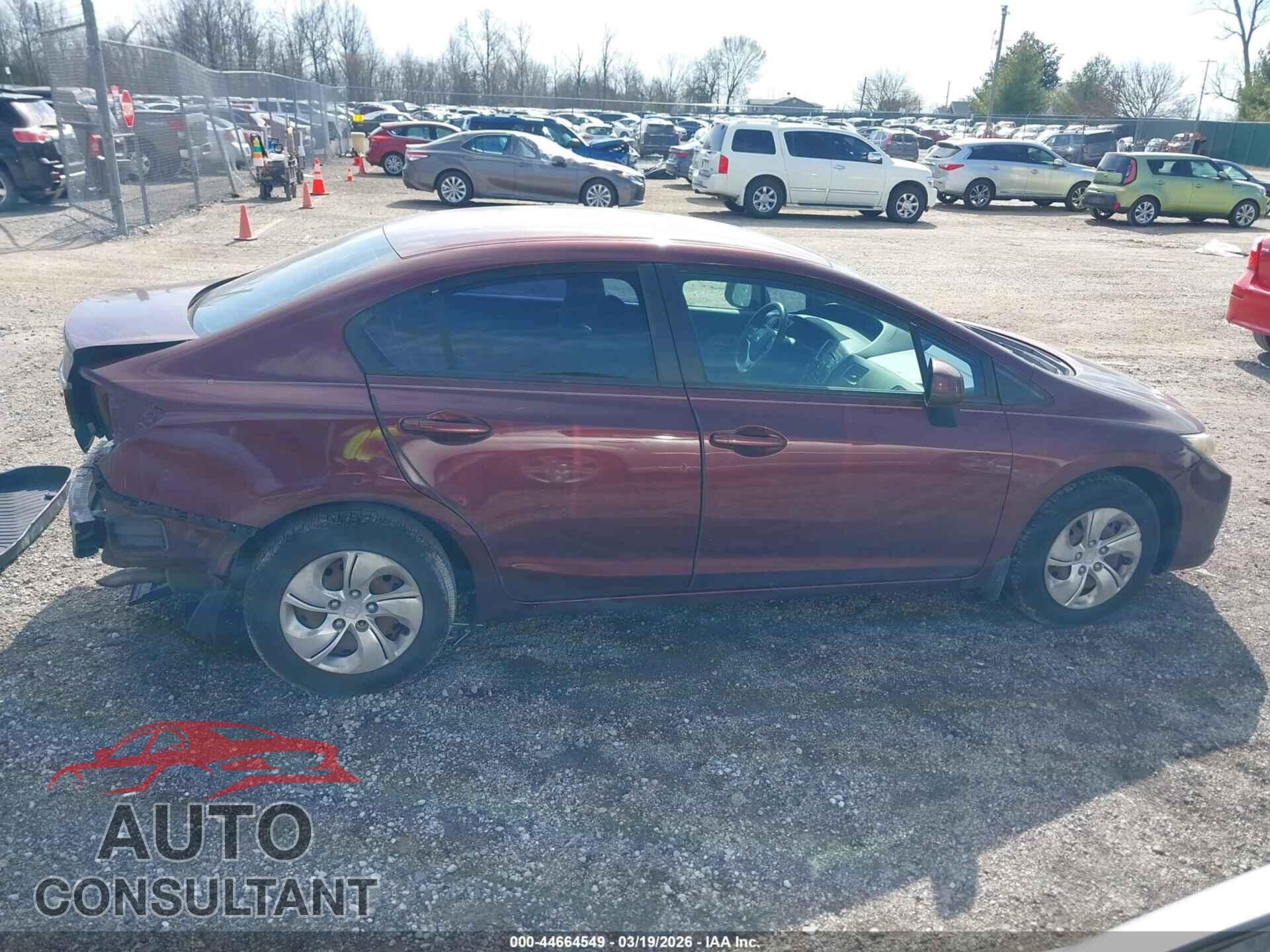 HONDA CIVIC 2013 - 19XFB2F52DE047093