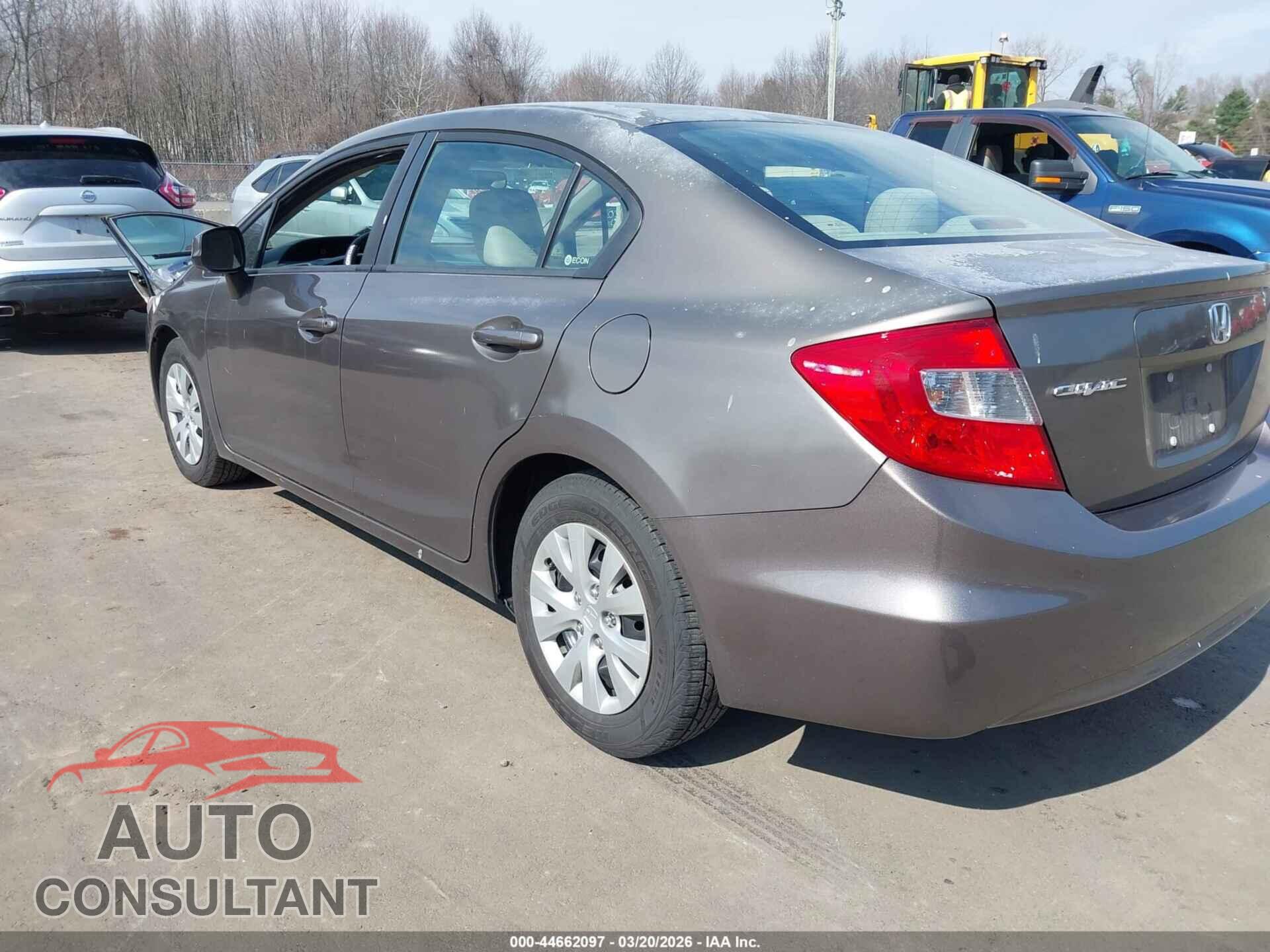 HONDA CIVIC 2012 - 2HGFB2F53CH500481