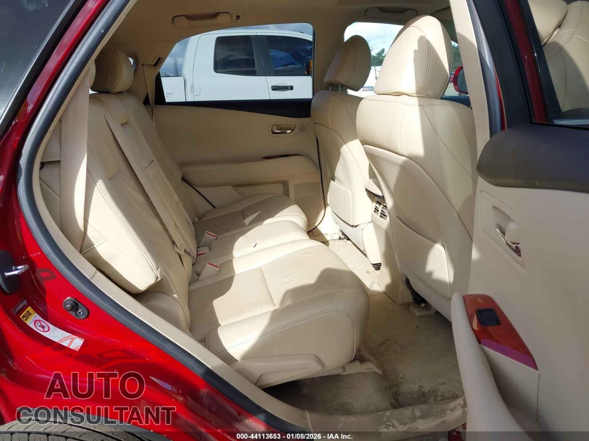 LEXUS RX 350 2012 - 2T2ZK1BA9CC070499