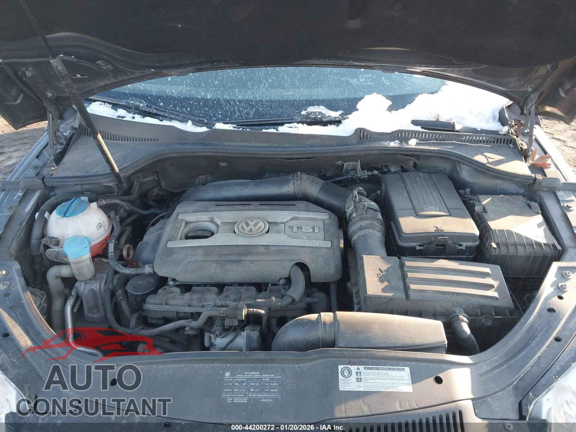 VOLKSWAGEN EOS 2011 - WVWBW7AH2BV003542