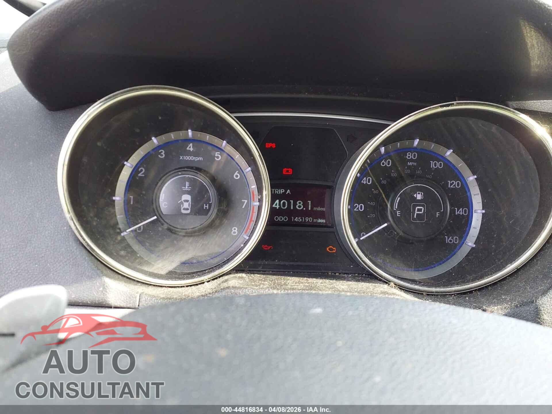 HYUNDAI SONATA 2013 - 5NPEC4AB4DH645537