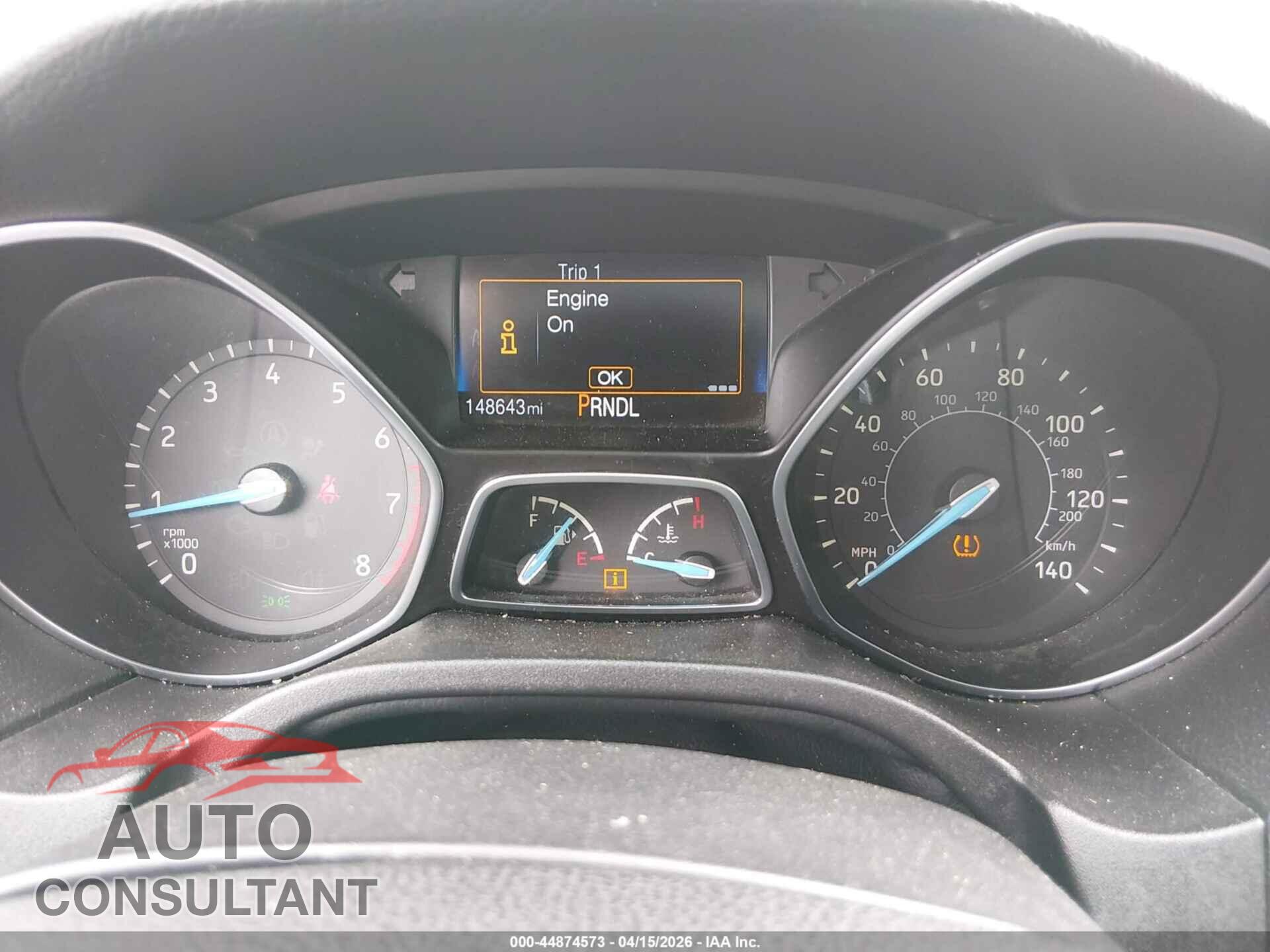 FORD FOCUS 2017 - 1FADP3E21HL211474