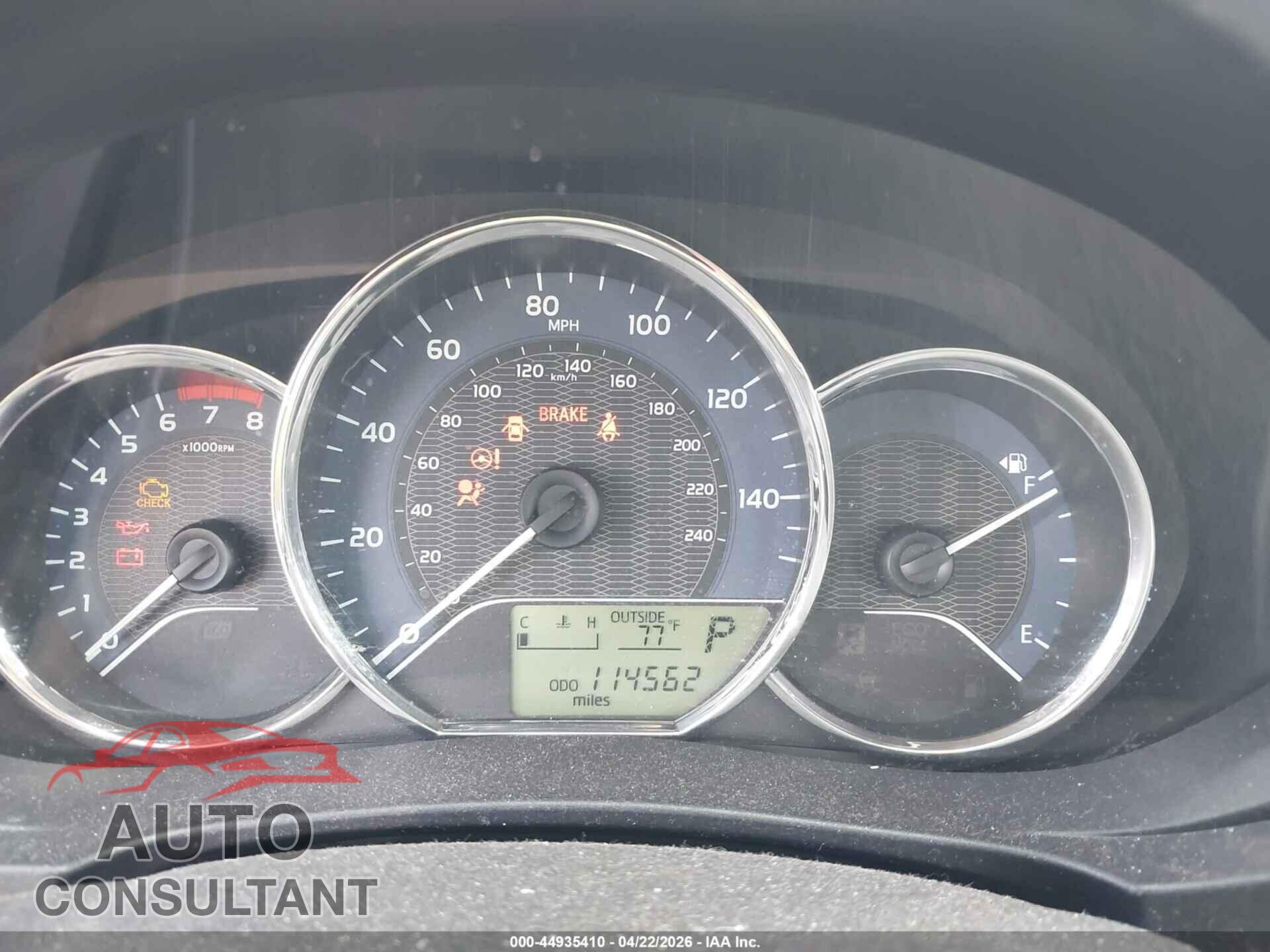 TOYOTA COROLLA 2015 - 2T1BPRHE5FC276536