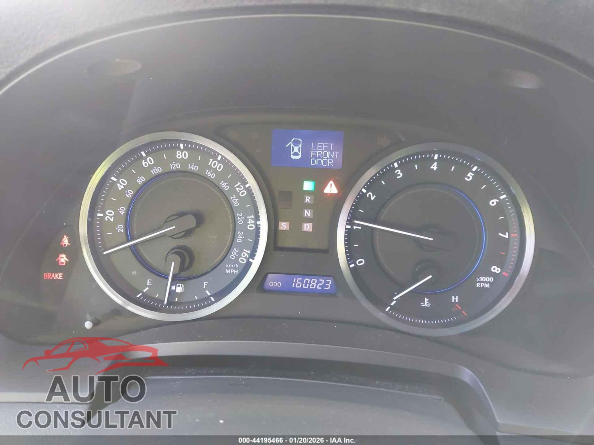 LEXUS IS 250 2011 - JTHBF5C20B5156075