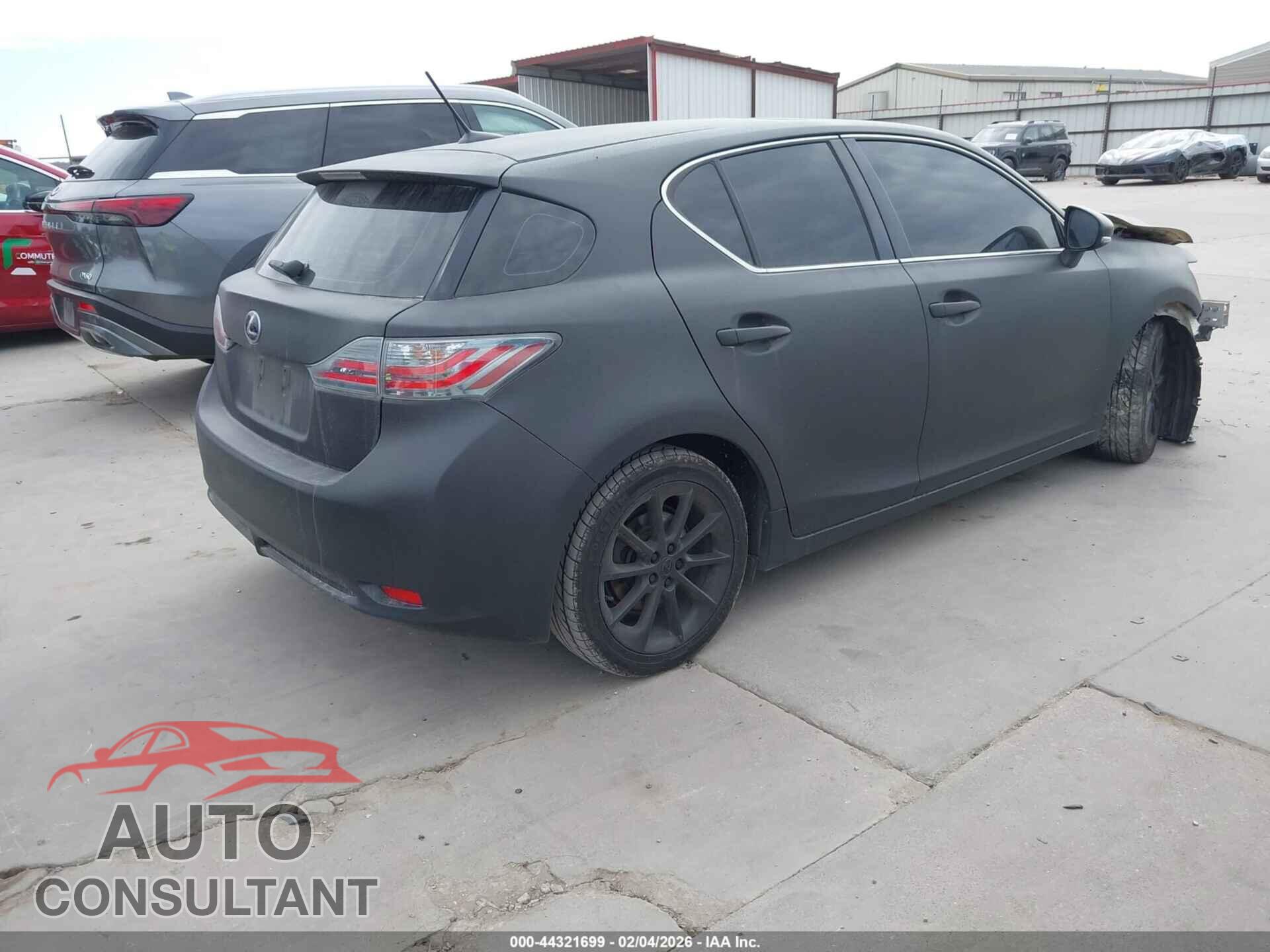 LEXUS CT 200H 2011 - JTHKD5BH8B2028339