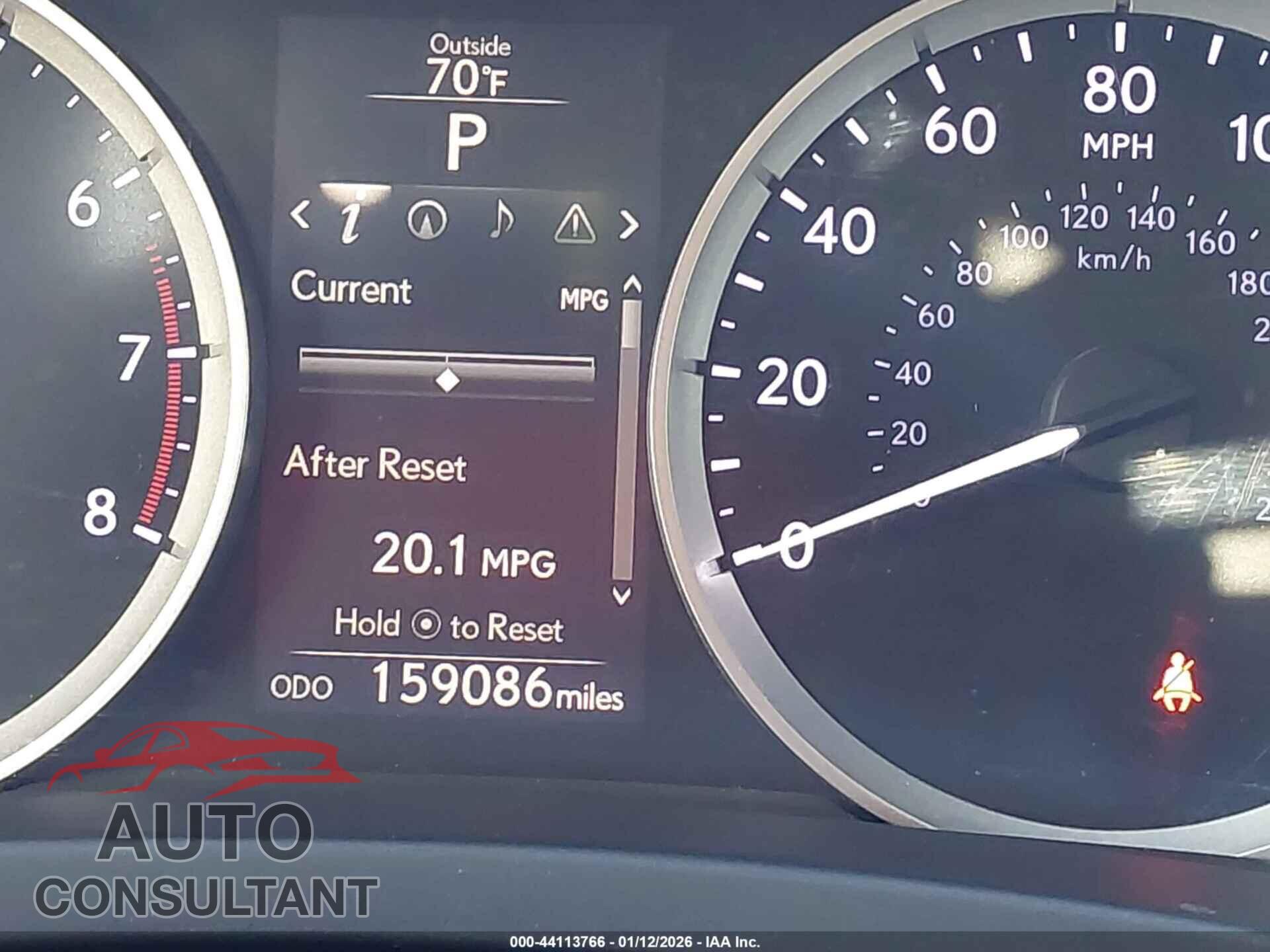 LEXUS IS 250 2014 - JTHBF1D20E5013381