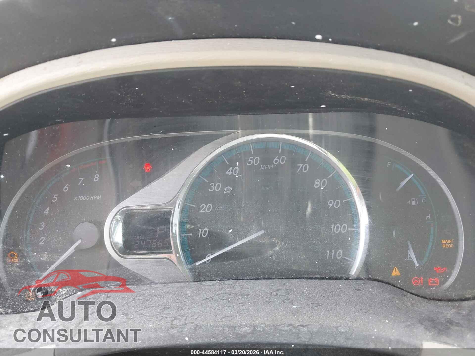 TOYOTA SIENNA 2011 - 5TDYK3DC1BS039733
