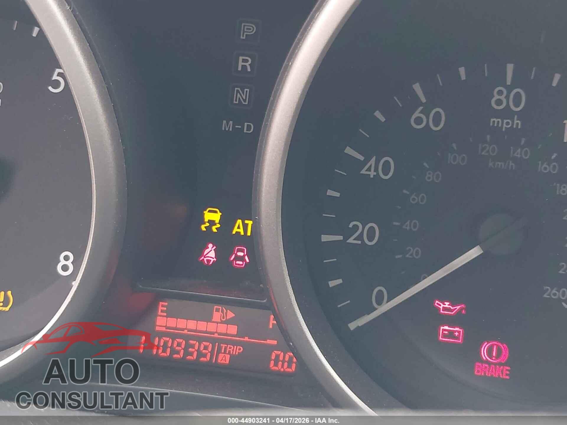 MAZDA MAZDA3 2010 - JM1BL1SG8A1146626