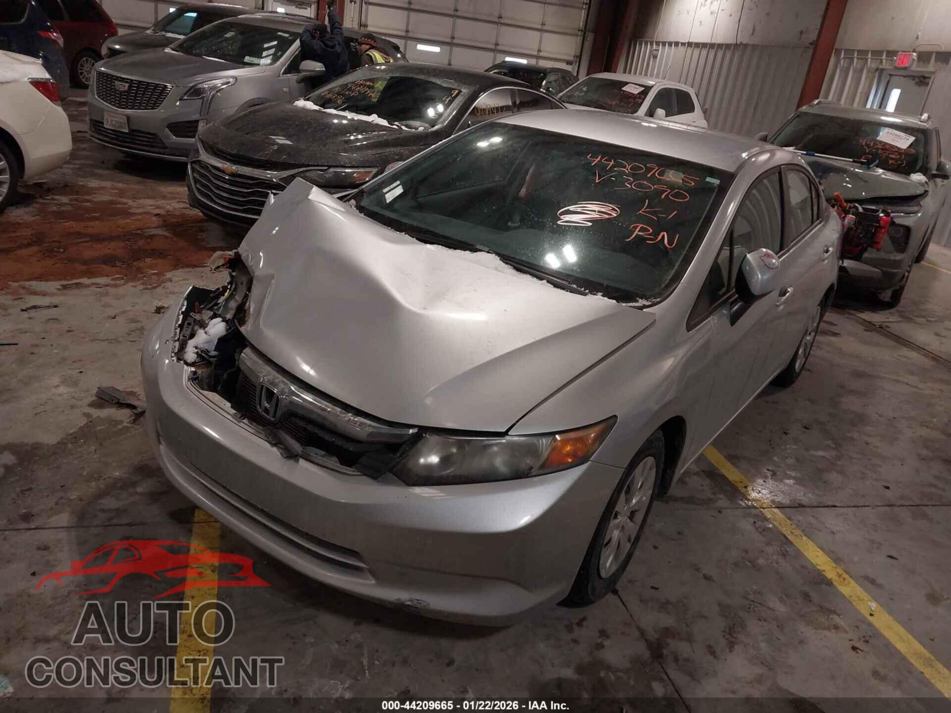 HONDA CIVIC 2012 - 19XFB2F57CE073090