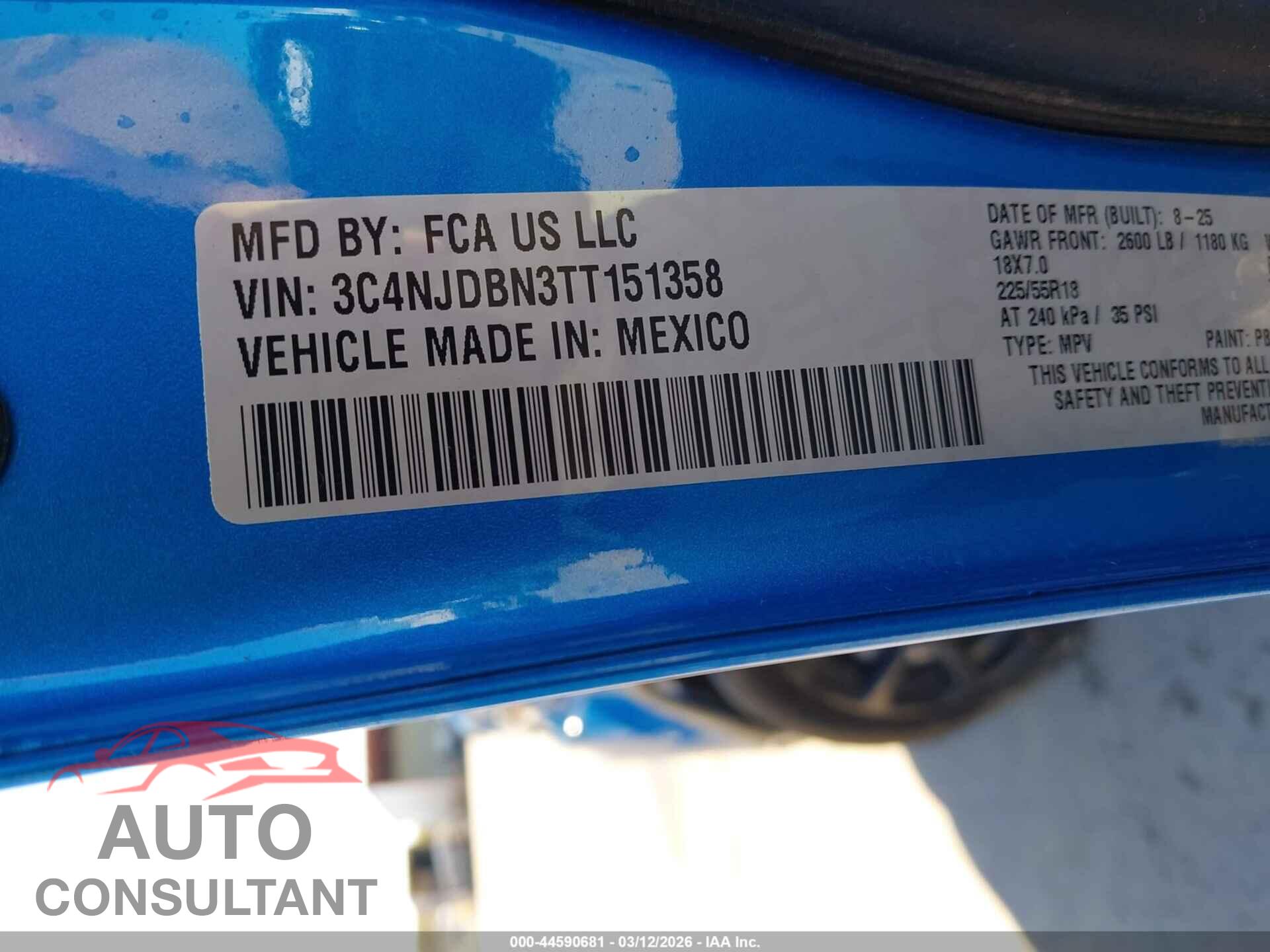 JEEP COMPASS 2026 - 3C4NJDBN3TT151358