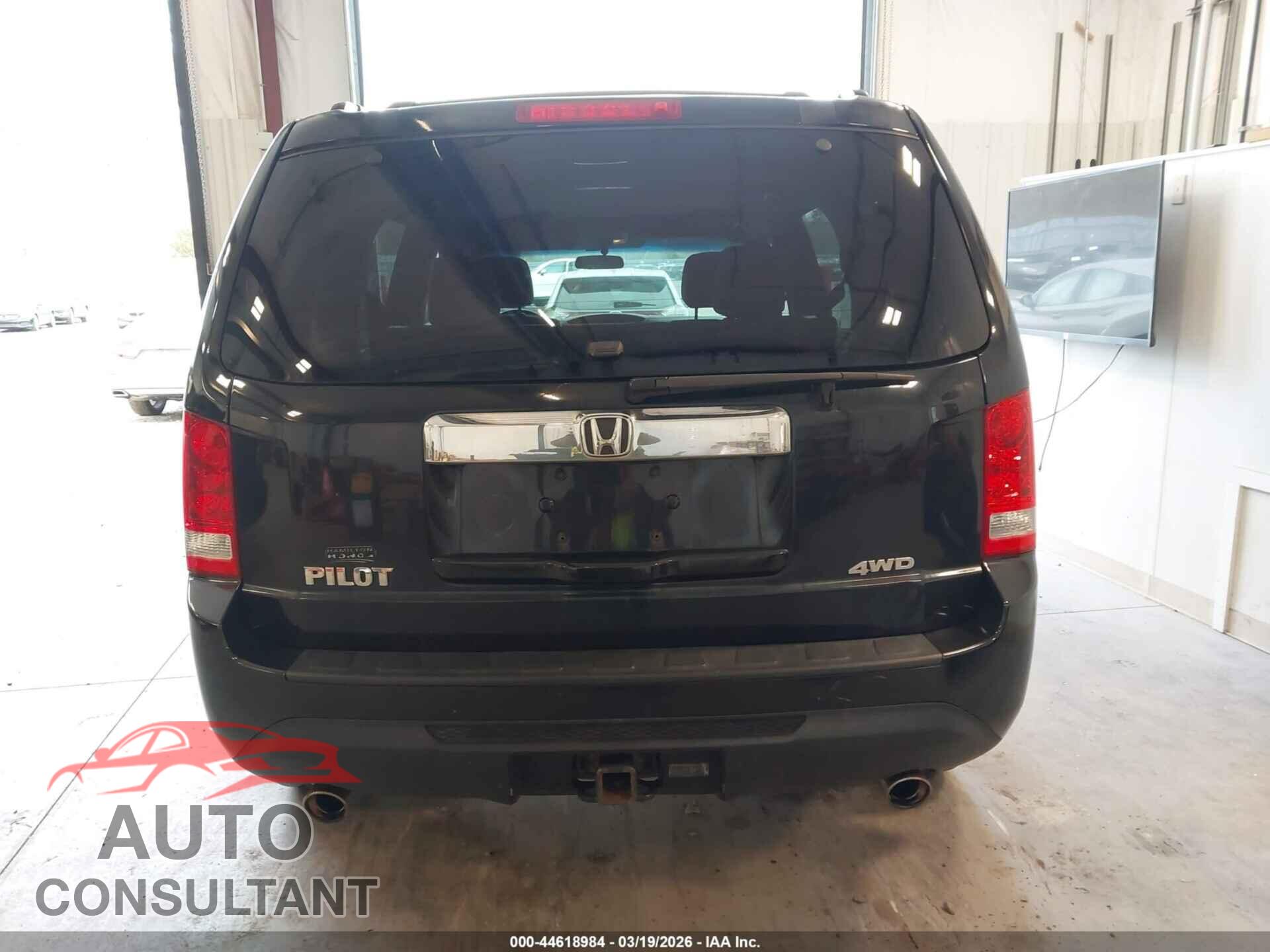 HONDA PILOT 2012 - 5FNYF4H45CB036093