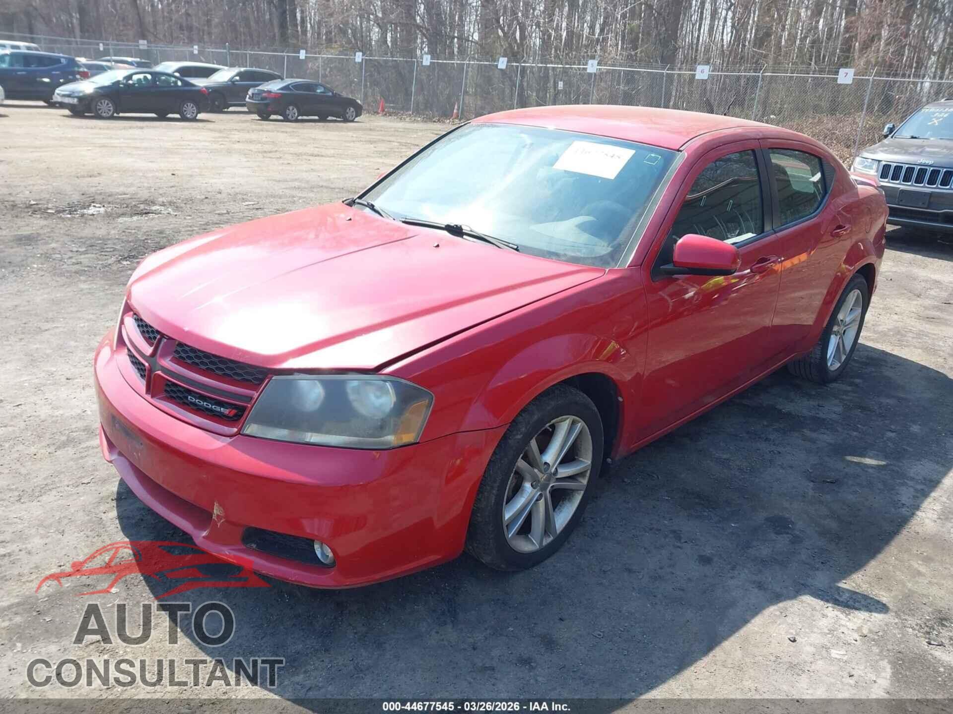 DODGE AVENGER 2013 - 1C3CDZCG9DN725737