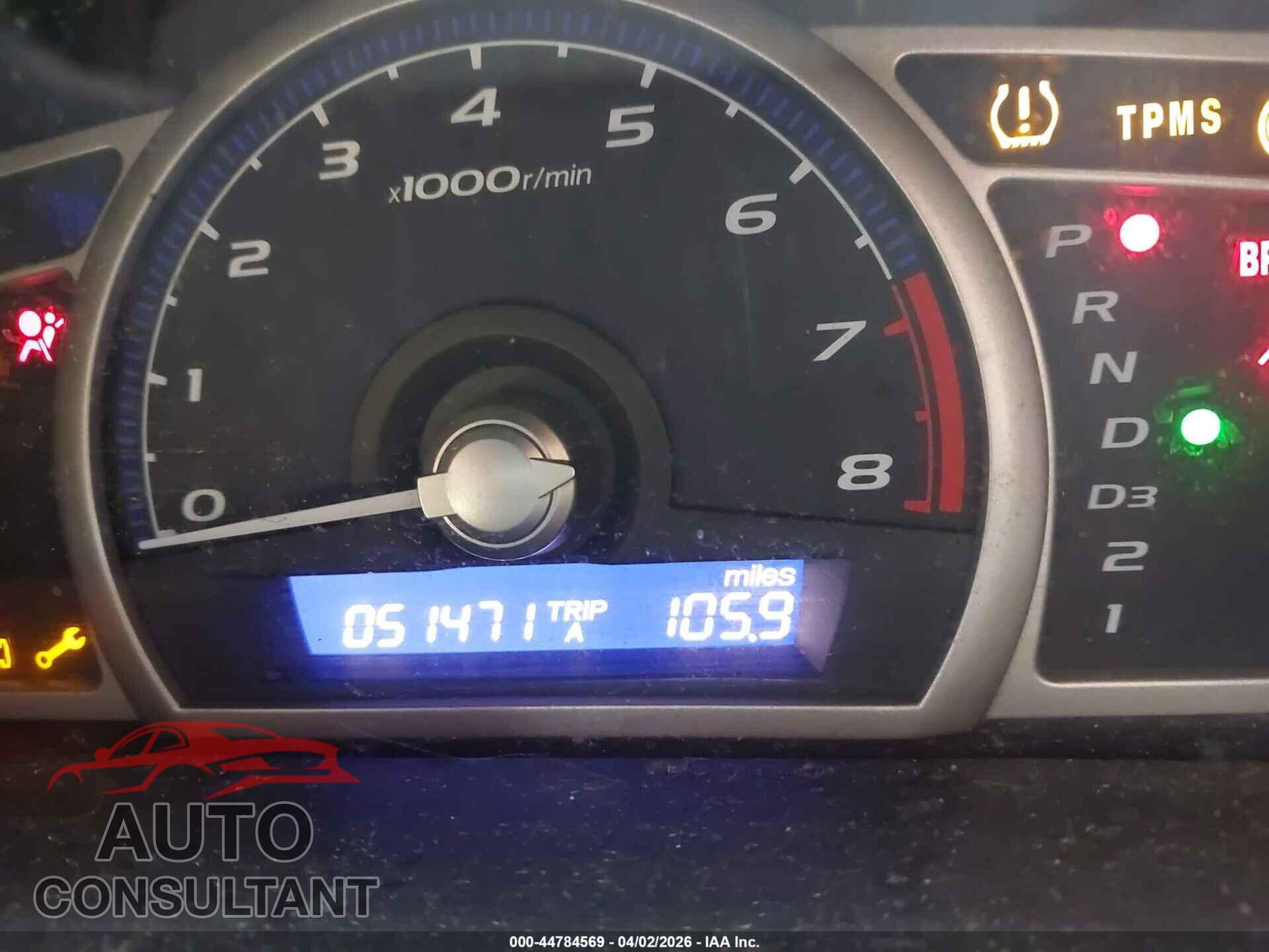 HONDA CIVIC 2011 - 2HGFA1F31BH545462