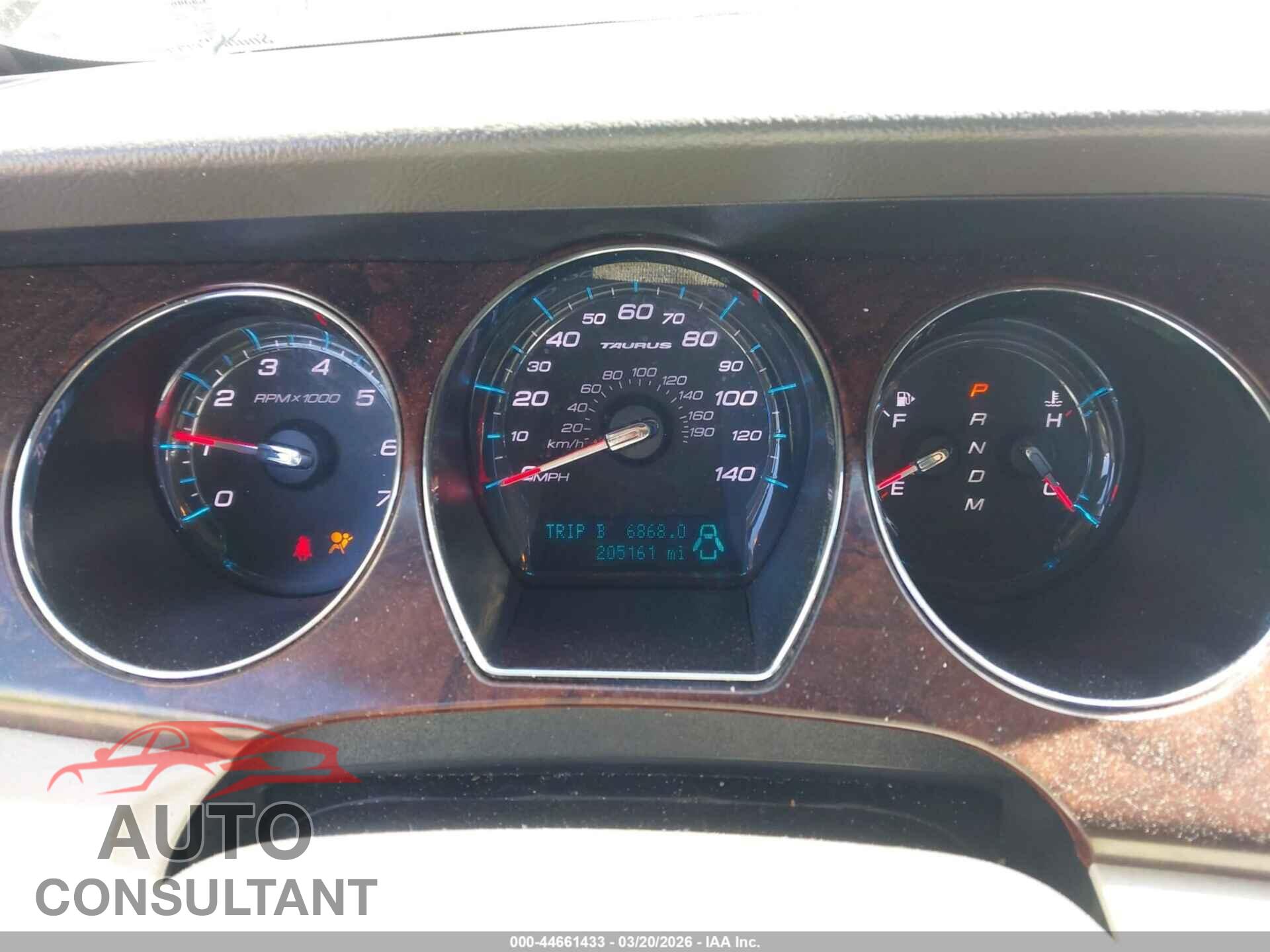 FORD TAURUS 2012 - 1FAHP2EW4CG126628