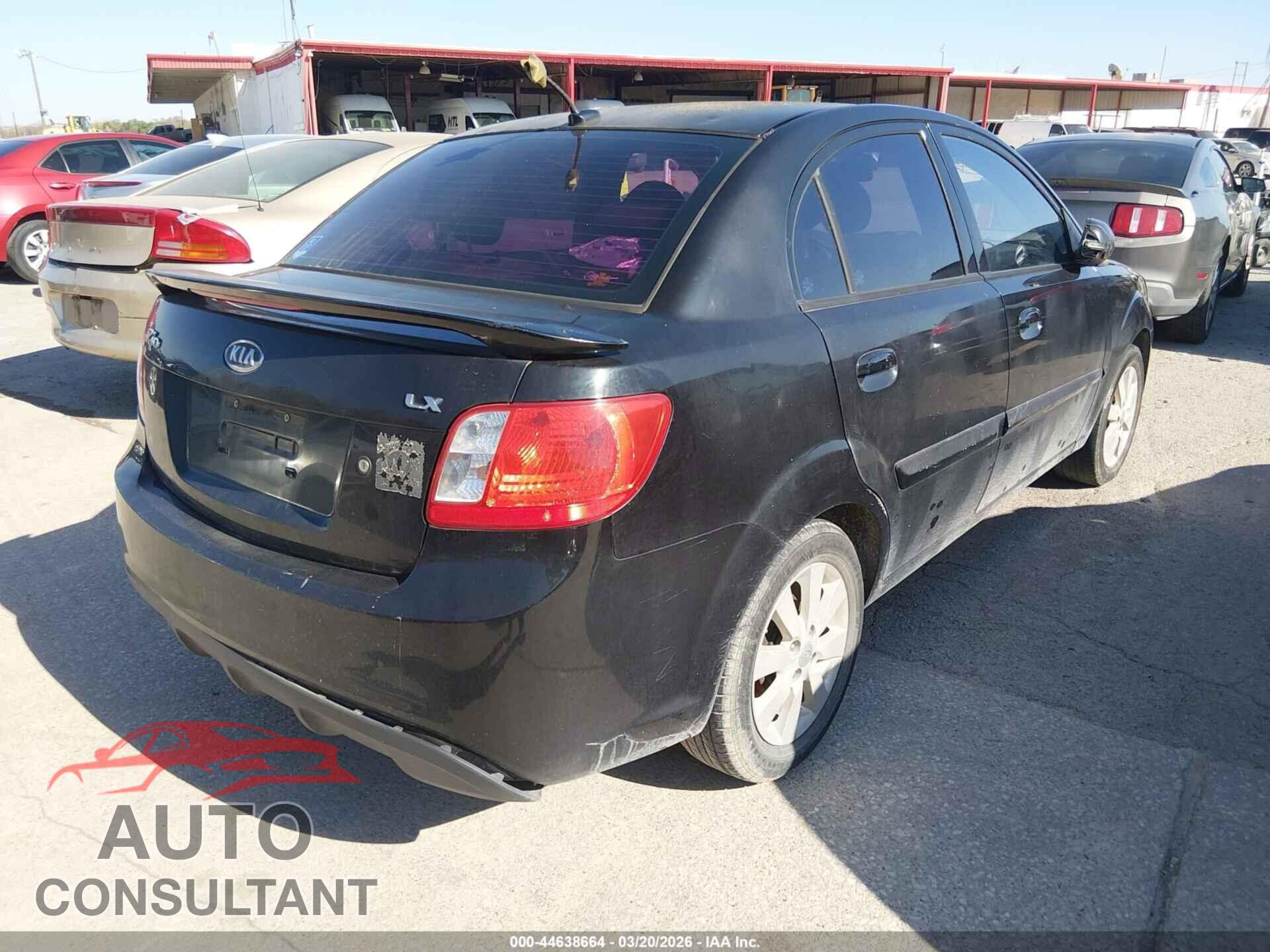 KIA RIO 2011 - KNADH4A37B6960780